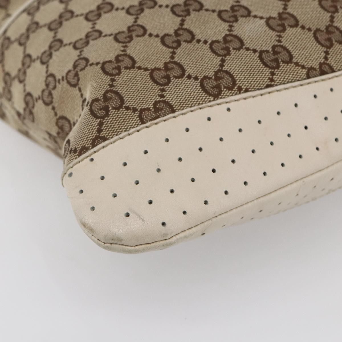 Gucci Gucci Zip Messenger GG Canvas with Perforated Leather Size ONE SIZE - 11 Thumbnail