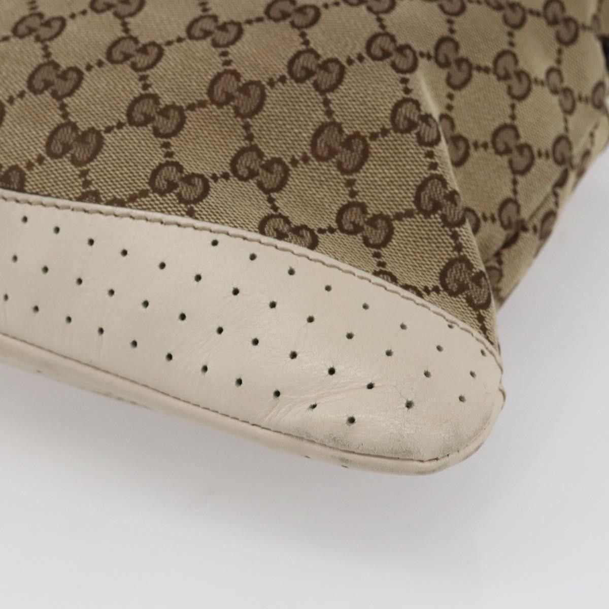 Gucci Gucci Zip Messenger GG Canvas with Perforated Leather Size ONE SIZE - 10 Thumbnail
