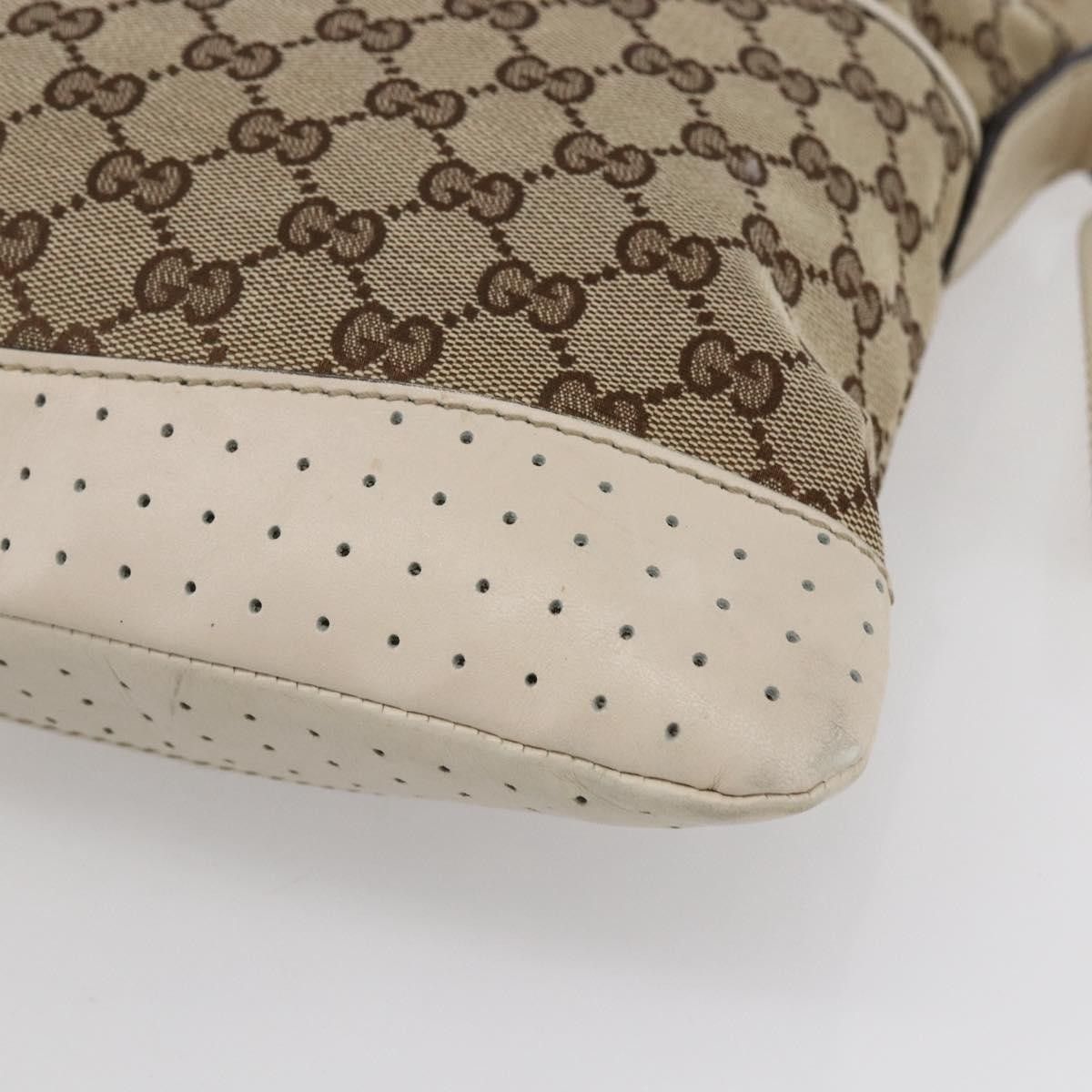Gucci Gucci Zip Messenger GG Canvas with Perforated Leather Size ONE SIZE - 9 Thumbnail
