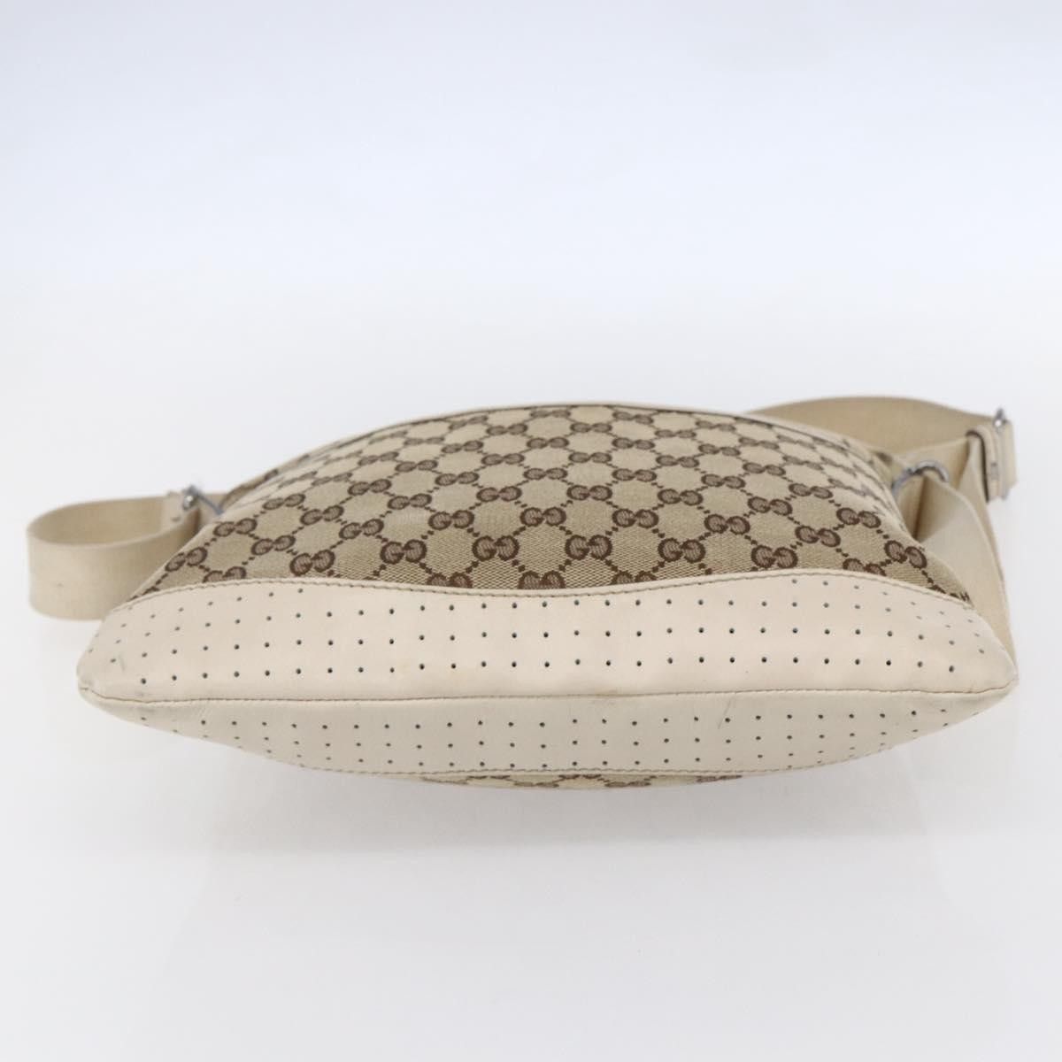 Gucci Gucci Zip Messenger GG Canvas with Perforated Leather Size ONE SIZE - 17 Thumbnail