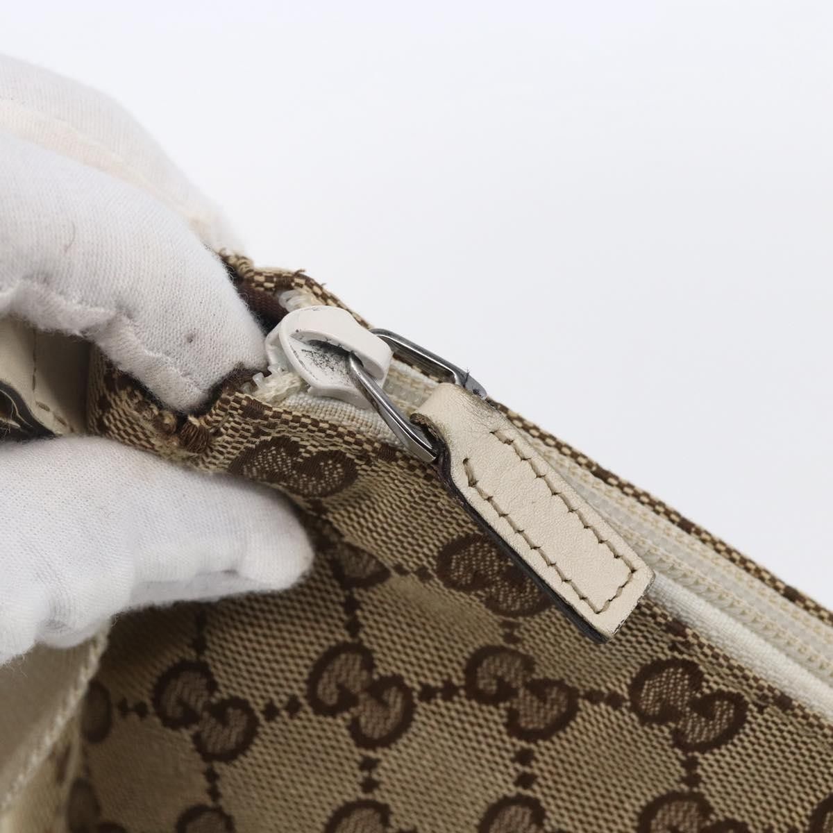 Gucci Gucci Zip Messenger GG Canvas with Perforated Leather Size ONE SIZE - 13 Thumbnail