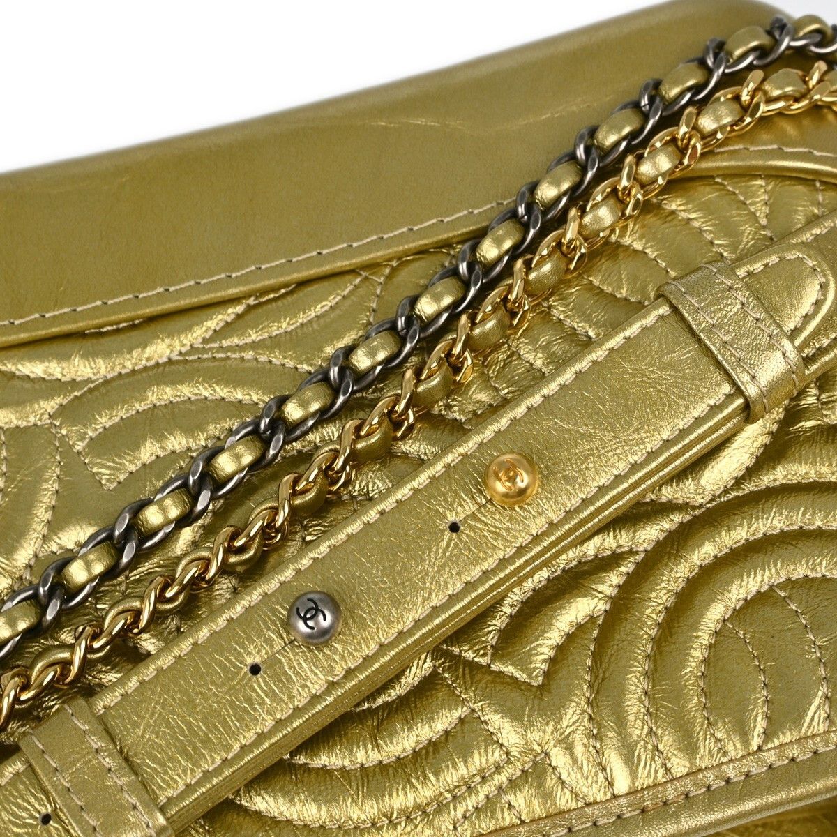 Chanel Chanel Gabrielle Hobo Quilted Metallic Aged Calfskin Size ONE SIZE - 10 Thumbnail