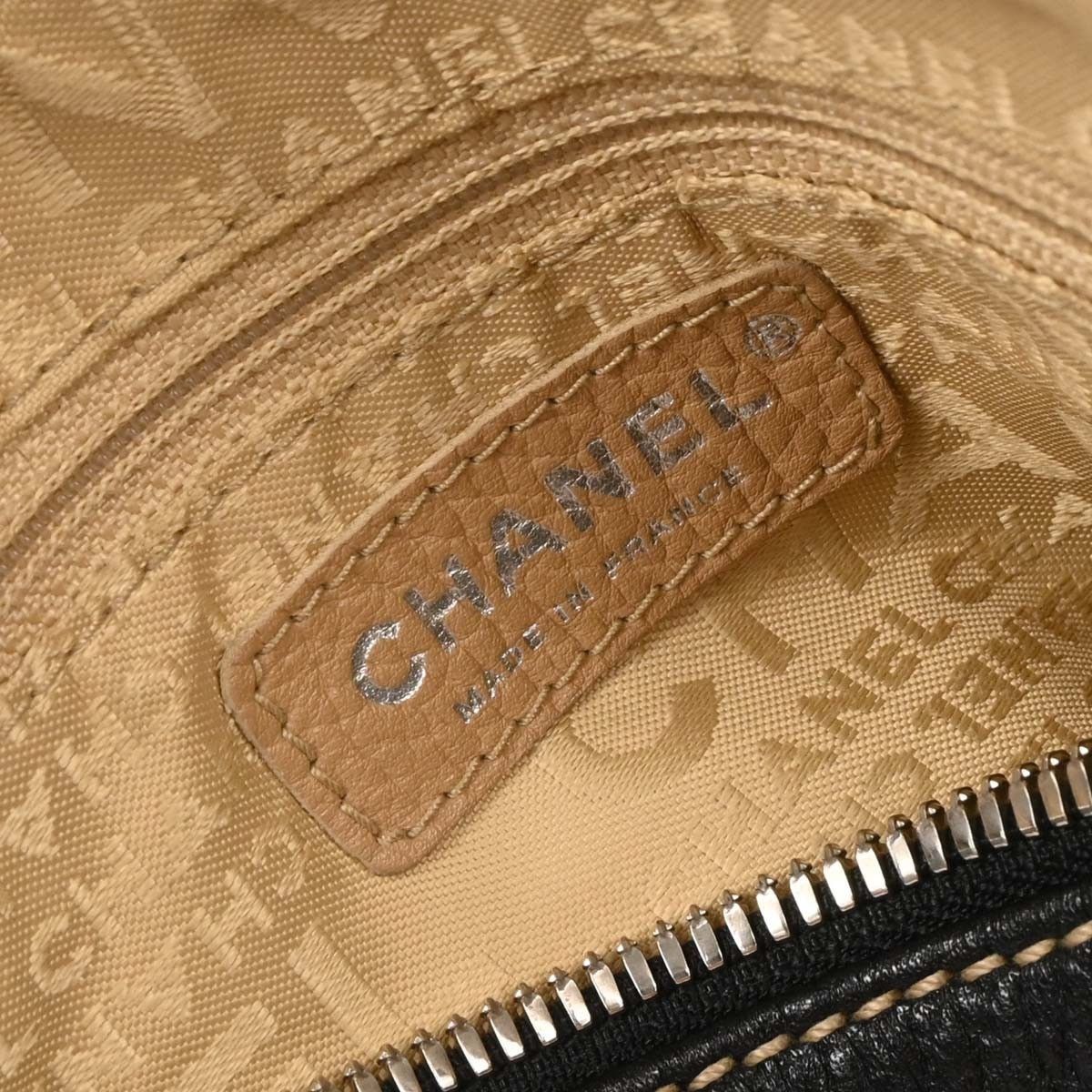 Chanel Chanel Lax Front Zip Bag Pebbled Leather Size ONE SIZE - 5 Thumbnail