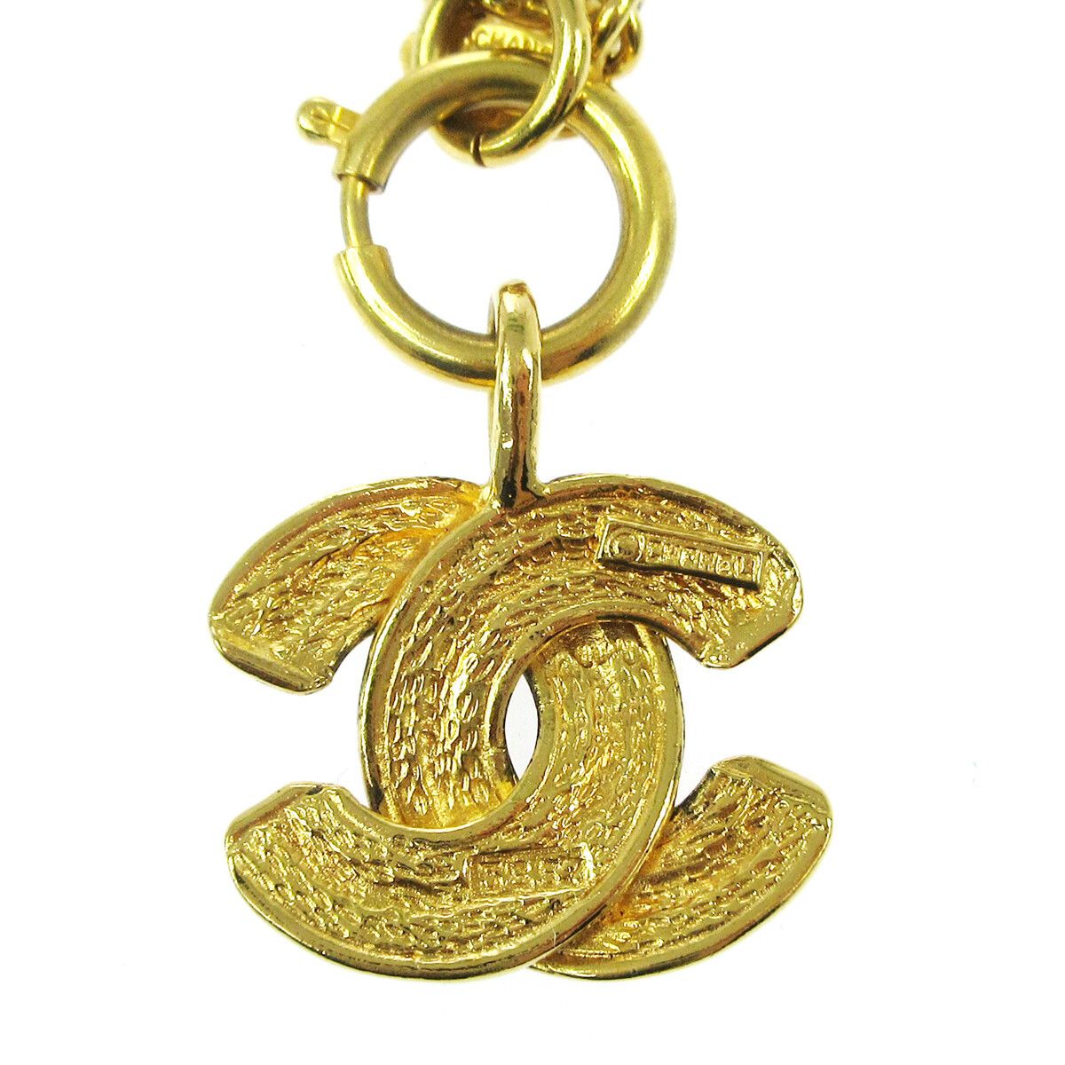 Chanel Chanel Vintage Quilted CC Pendant Necklace Metal Size ONE SIZE - 4 Thumbnail