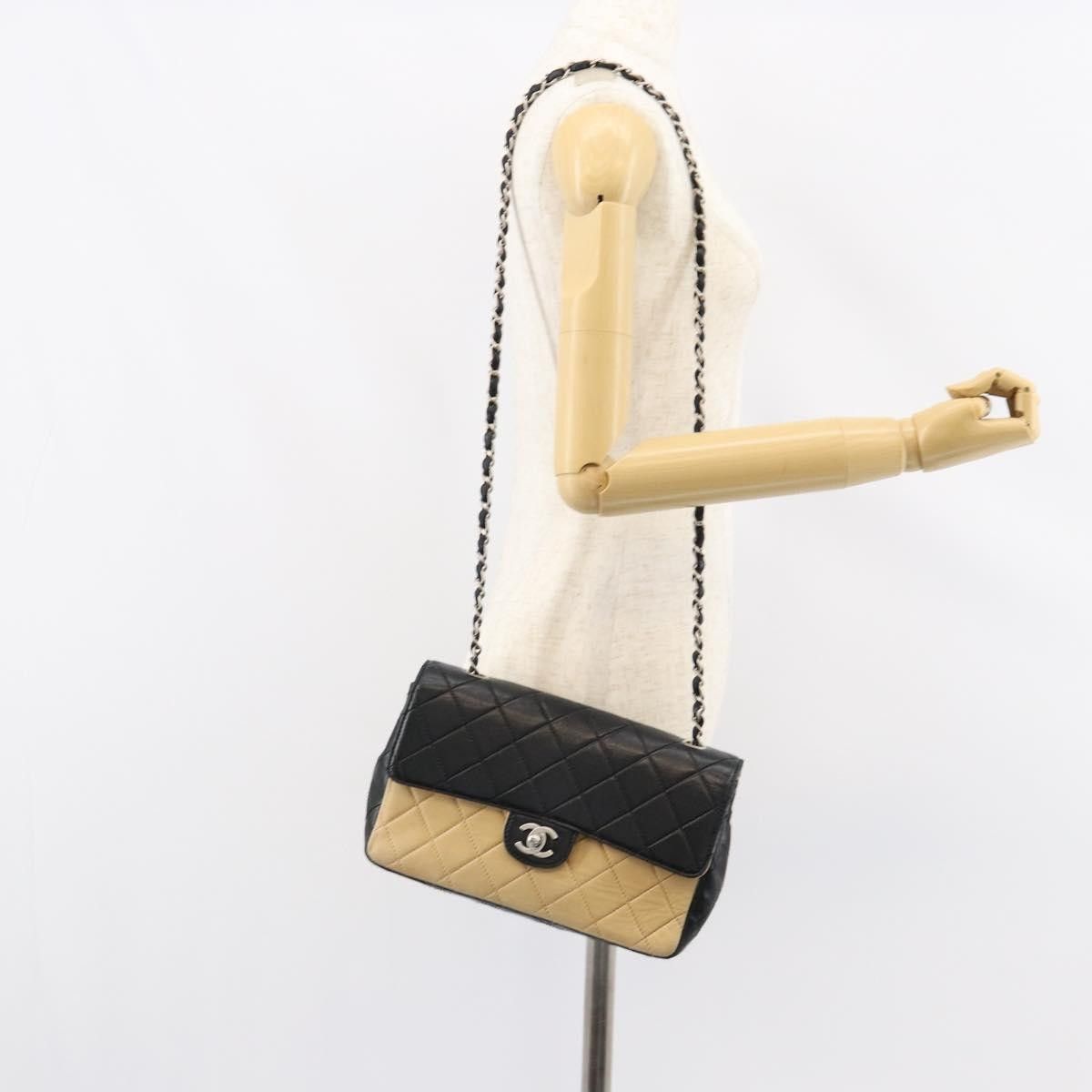 Chanel Chanel Vintage Square CC Flap Bag Quilted Lambskin Size ONE SIZE - 15 Thumbnail