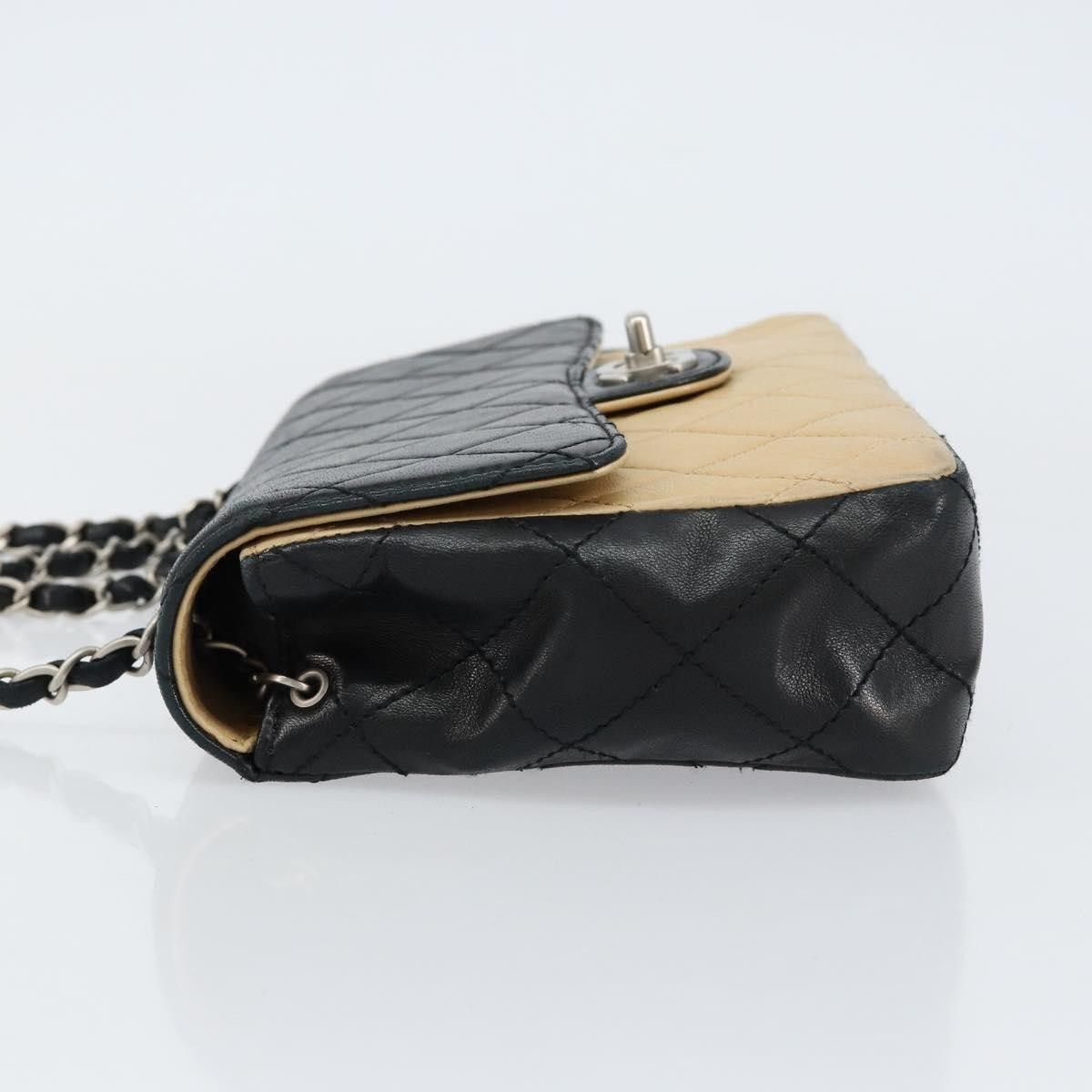 Chanel Chanel Vintage Square CC Flap Bag Quilted Lambskin Size ONE SIZE - 4 Thumbnail