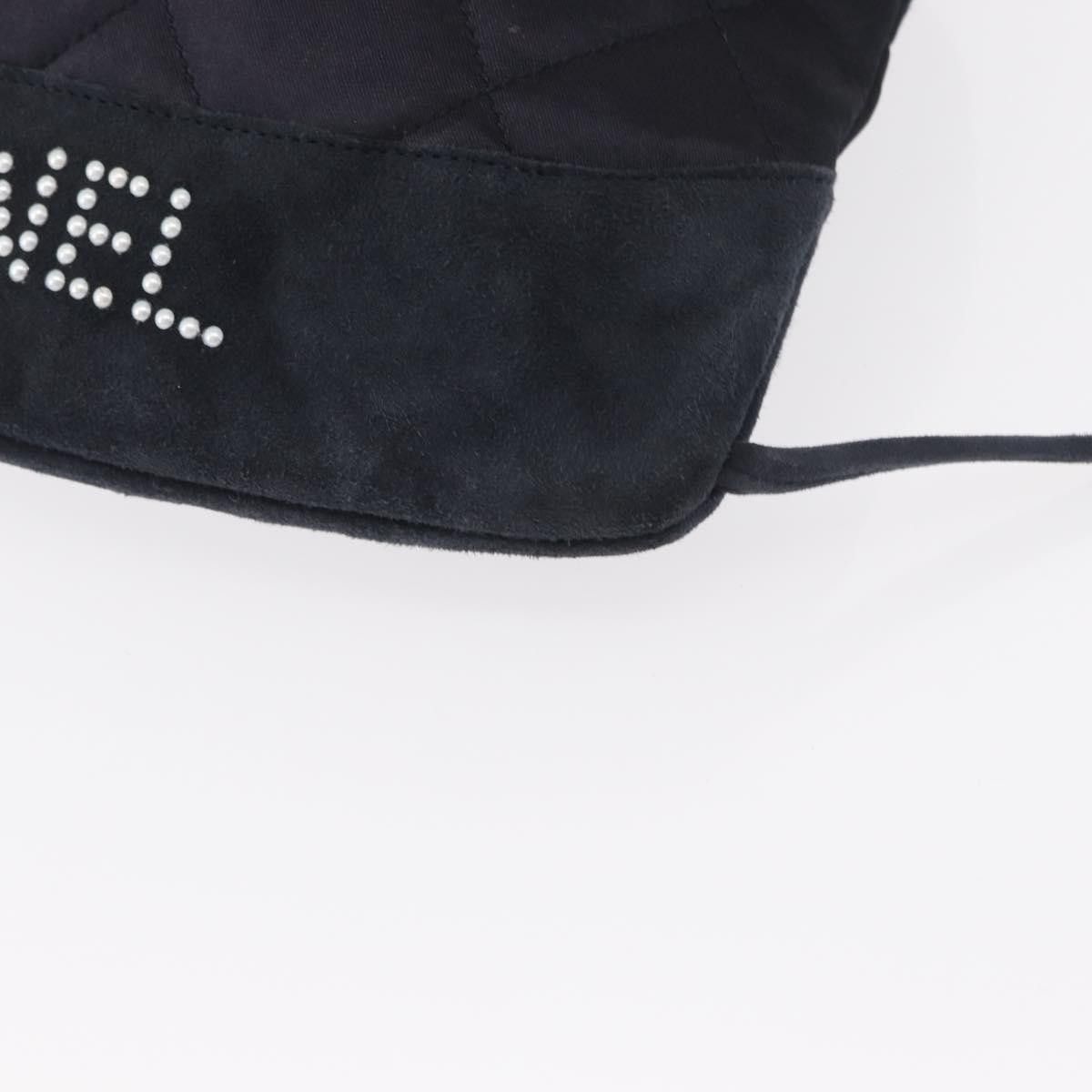 Chanel Chanel Vintage Drawstring Backpack Quilted Satin with Suede Size ONE SIZE - 9 Thumbnail