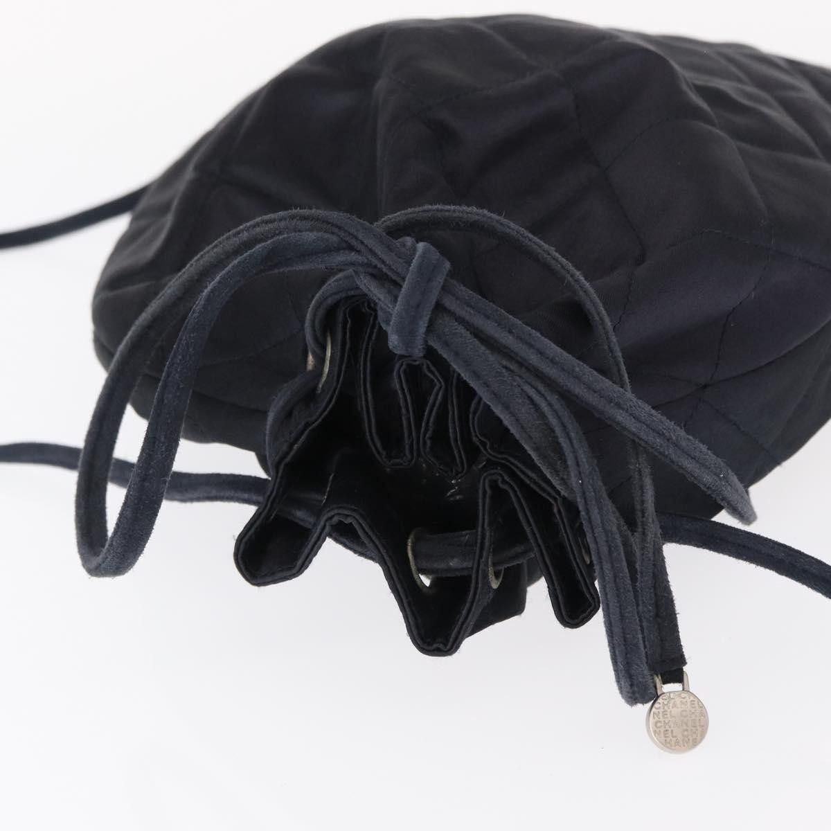 Chanel Chanel Vintage Drawstring Backpack Quilted Satin with Suede Size ONE SIZE - 8 Thumbnail