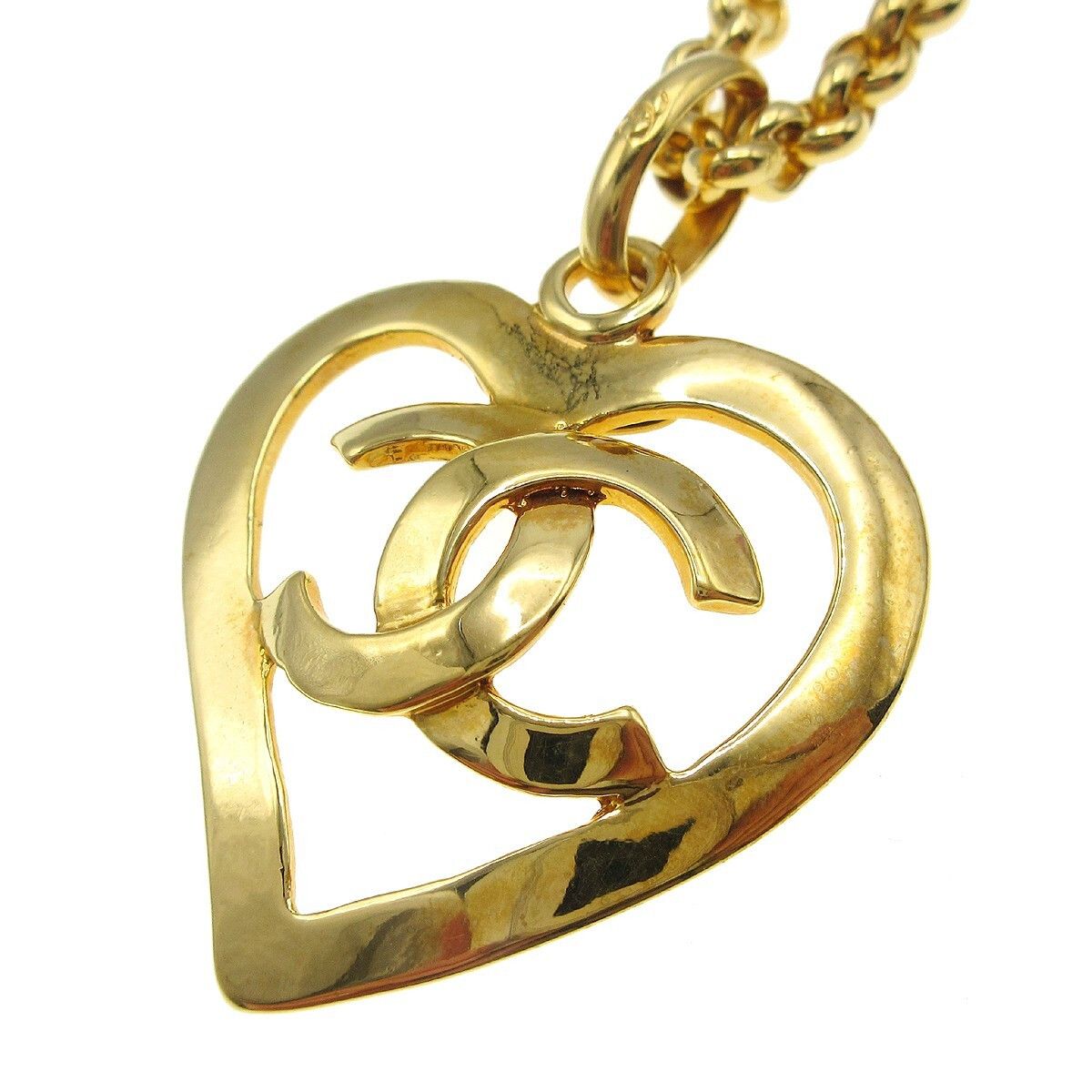 Chanel Chanel CC Heart Pendant Necklace Metal Size ONE SIZE - 6 Thumbnail