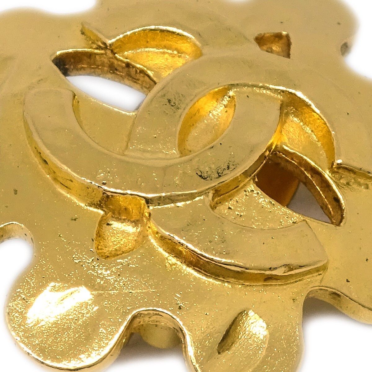 Chanel Chanel Vintage Flower Clip-On Earrings Metal Size ONE SIZE - 2 Thumbnail