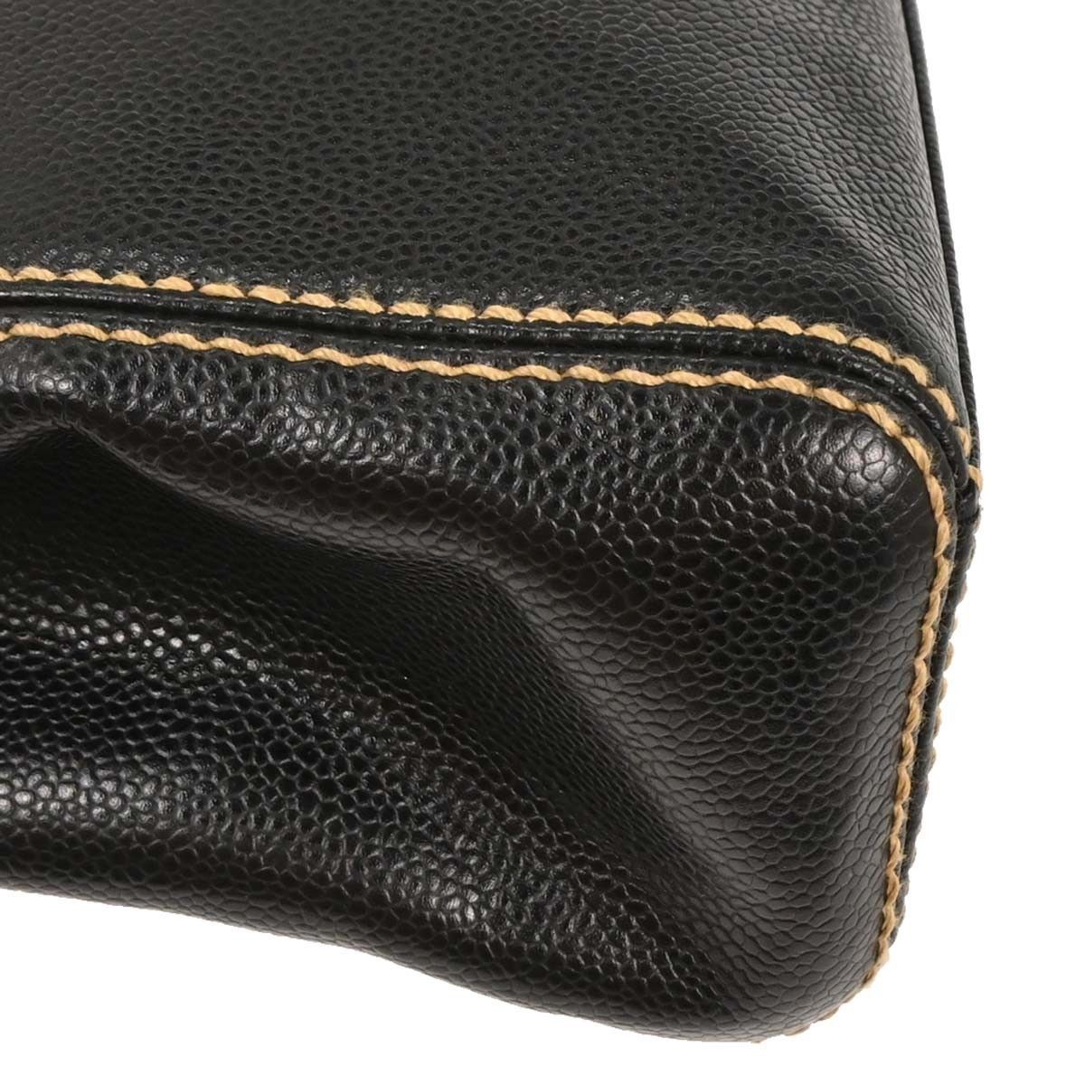 Chanel Chanel CC Stitch Zip Shoulder Bag Caviar Size ONE SIZE - 6 Thumbnail