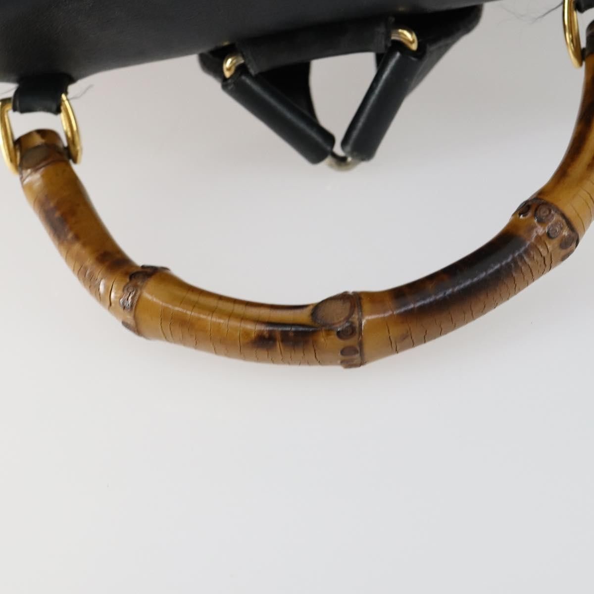 Gucci Gucci Vintage Bamboo Backpack Leather Size ONE SIZE - 19 Thumbnail