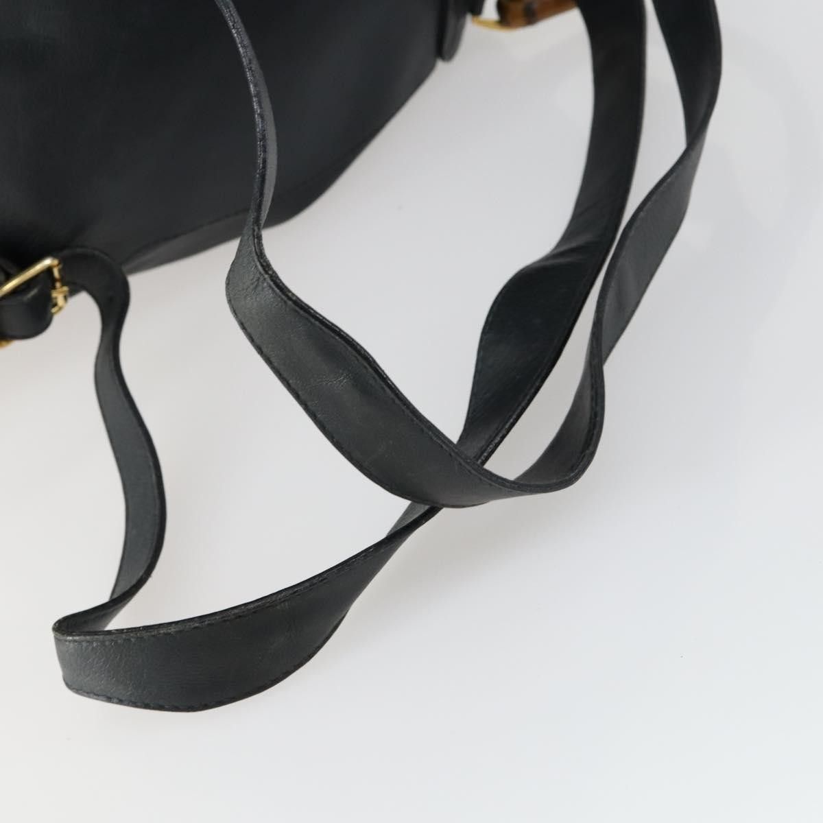 Gucci Gucci Vintage Bamboo Backpack Leather Size ONE SIZE - 8 Thumbnail