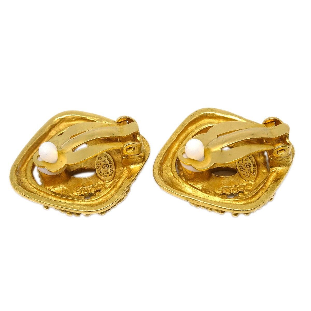 Chanel Chanel CC Rhombus Clip-On Metal Size ONE SIZE - 3 Thumbnail