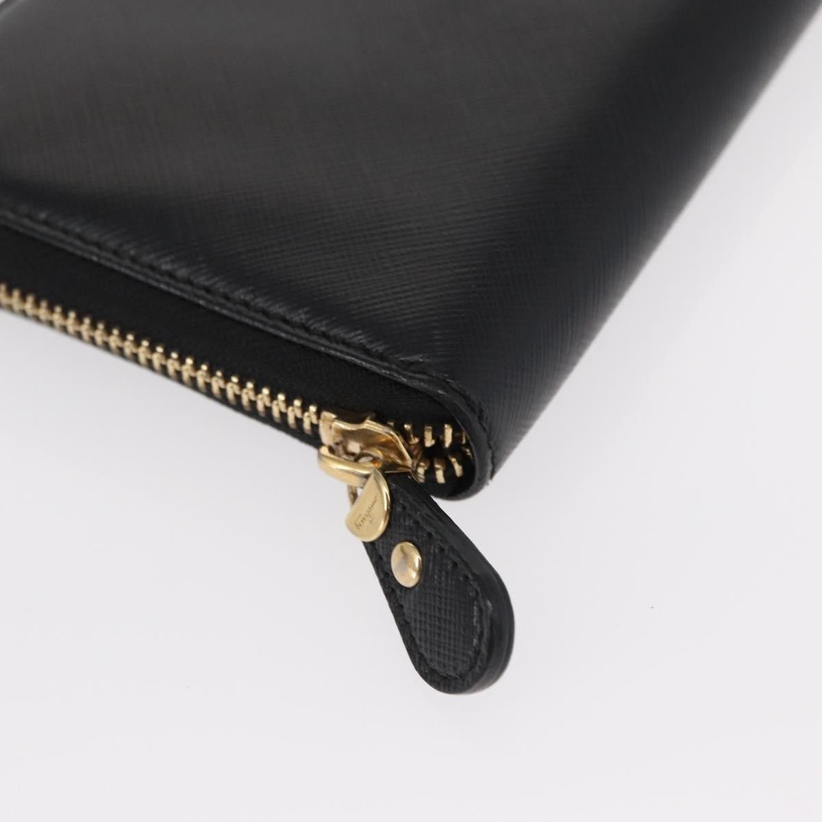 Salvatore Ferragamo Salvatore Ferragamo Gancini Bifold Wallet Quilted Leather Size ONE SIZE - 8 Thumbnail