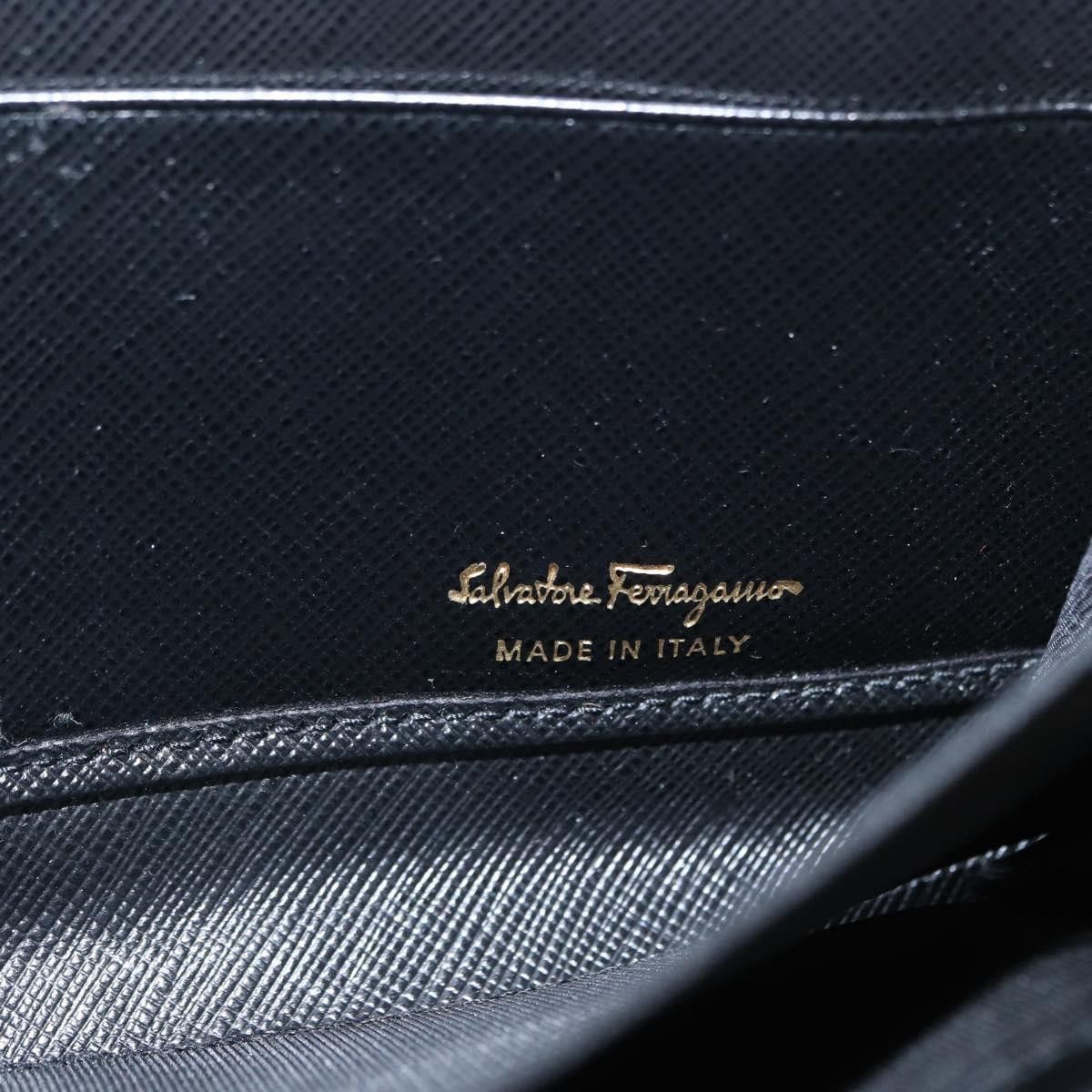 Salvatore Ferragamo Salvatore Ferragamo Gancini Bifold Wallet Quilted Leather Size ONE SIZE - 6 Thumbnail