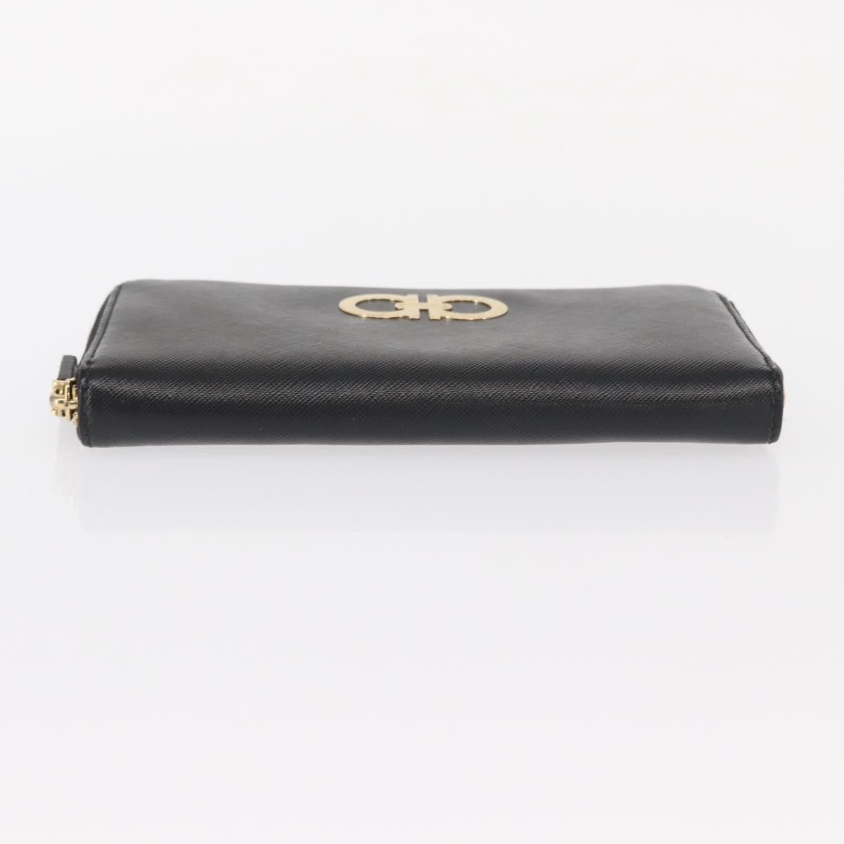 Salvatore Ferragamo Salvatore Ferragamo Gancini Bifold Wallet Quilted Leather Size ONE SIZE - 14 Thumbnail