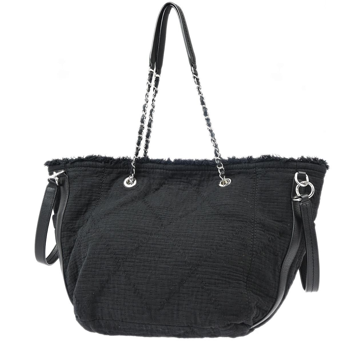 Chanel Chanel Double Face Deauville Tote Fringe Quilted Canvas Size ONE SIZE - 2 Thumbnail