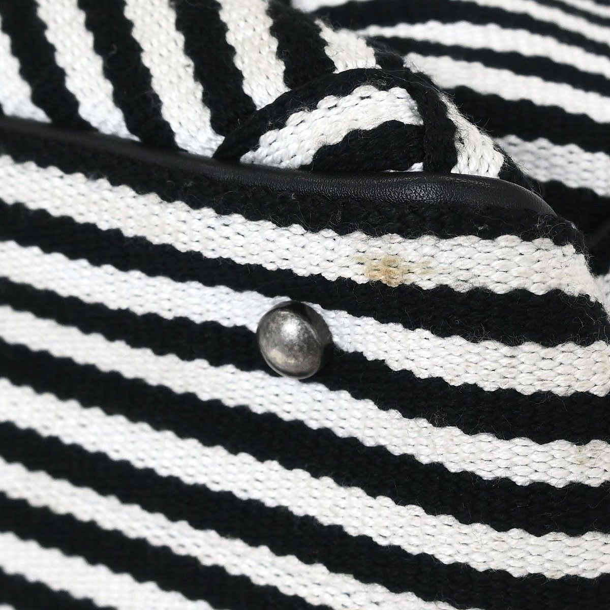 Chanel Chanel Shopping Tote Woven Striped Canvas Size ONE SIZE - 6 Thumbnail
