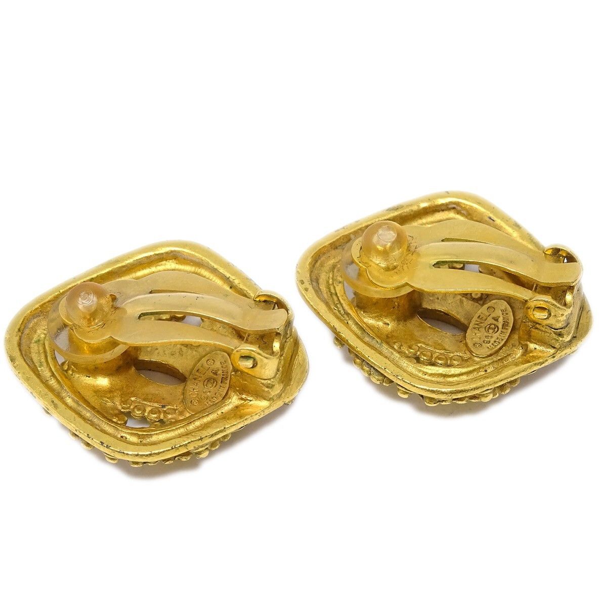 Chanel Chanel CC Rhombus Clip-On Earrings Metal Size ONE SIZE - 2 Thumbnail