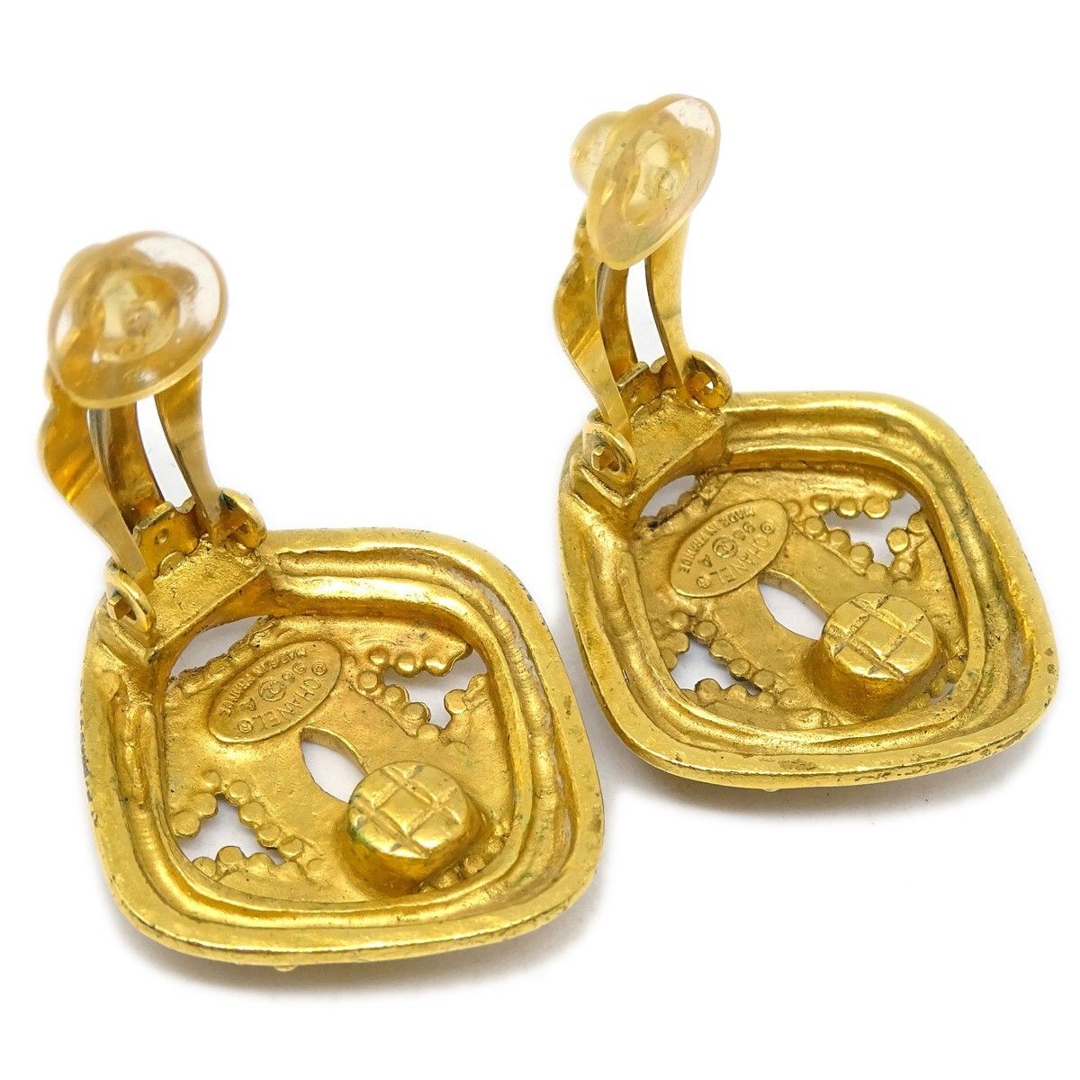 Chanel Chanel CC Rhombus Clip-On Earrings Metal Size ONE SIZE - 3 Thumbnail