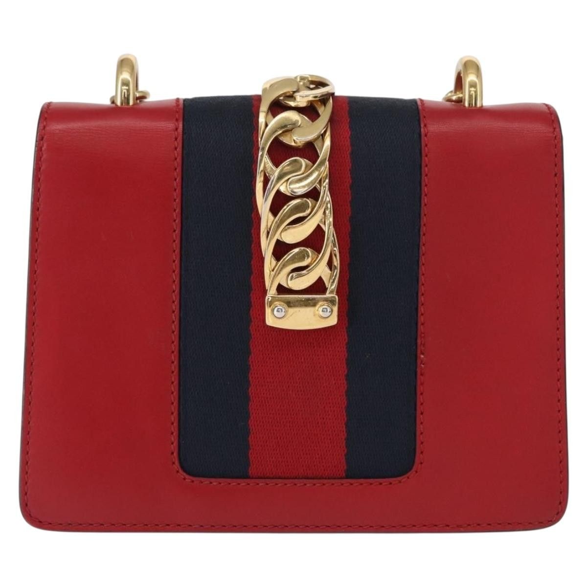 Gucci Gucci Sylvie Chain Shoulder Bag Leather Size ONE SIZE - 2 Thumbnail