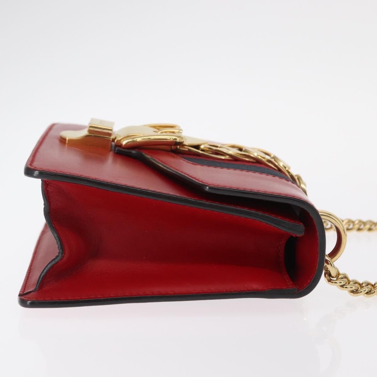 Gucci Gucci Sylvie Chain Shoulder Bag Leather Size ONE SIZE - 3 Thumbnail