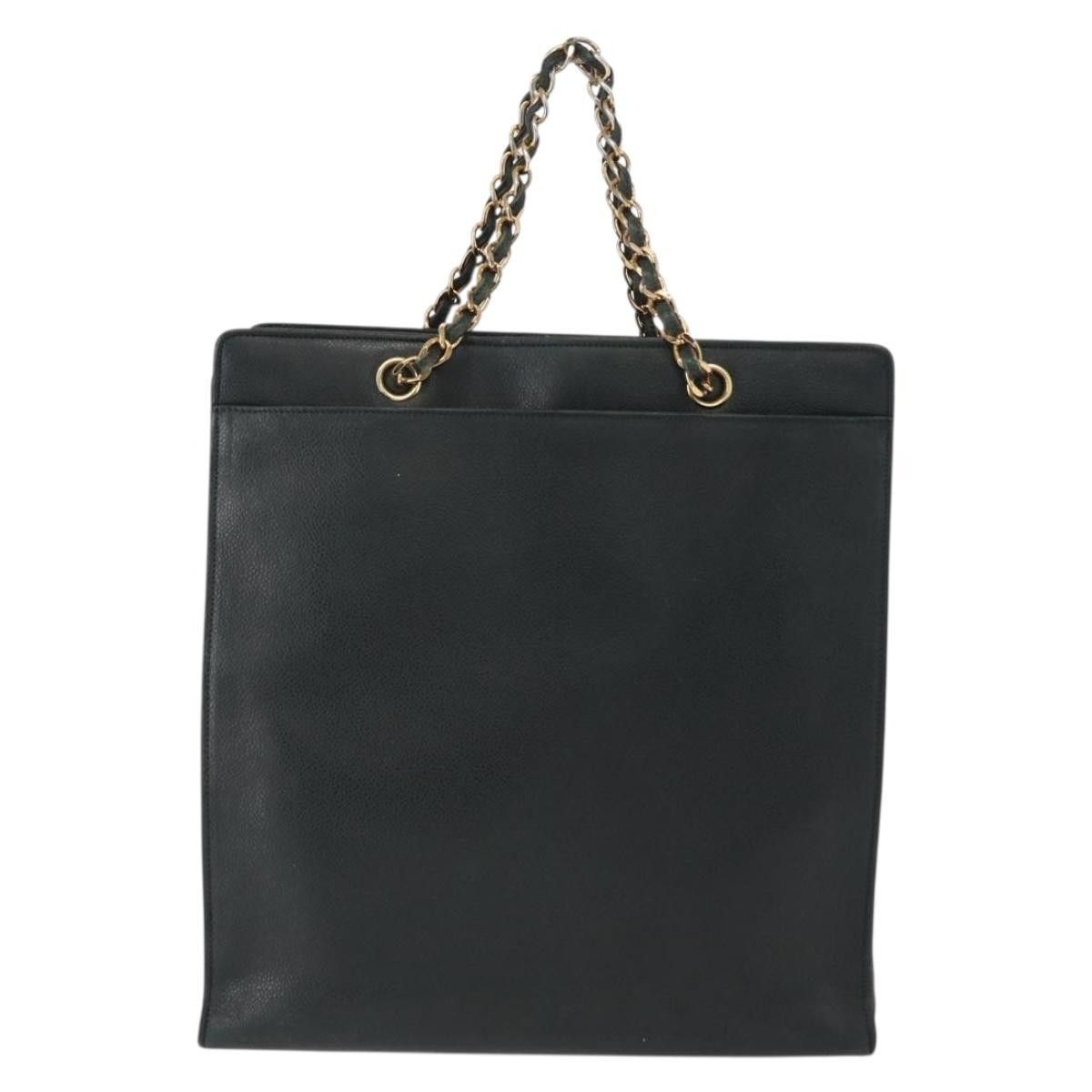 Chanel Chanel Vintage CC Lock Pocket Chain Tote Caviar Size ONE SIZE - 2 Thumbnail
