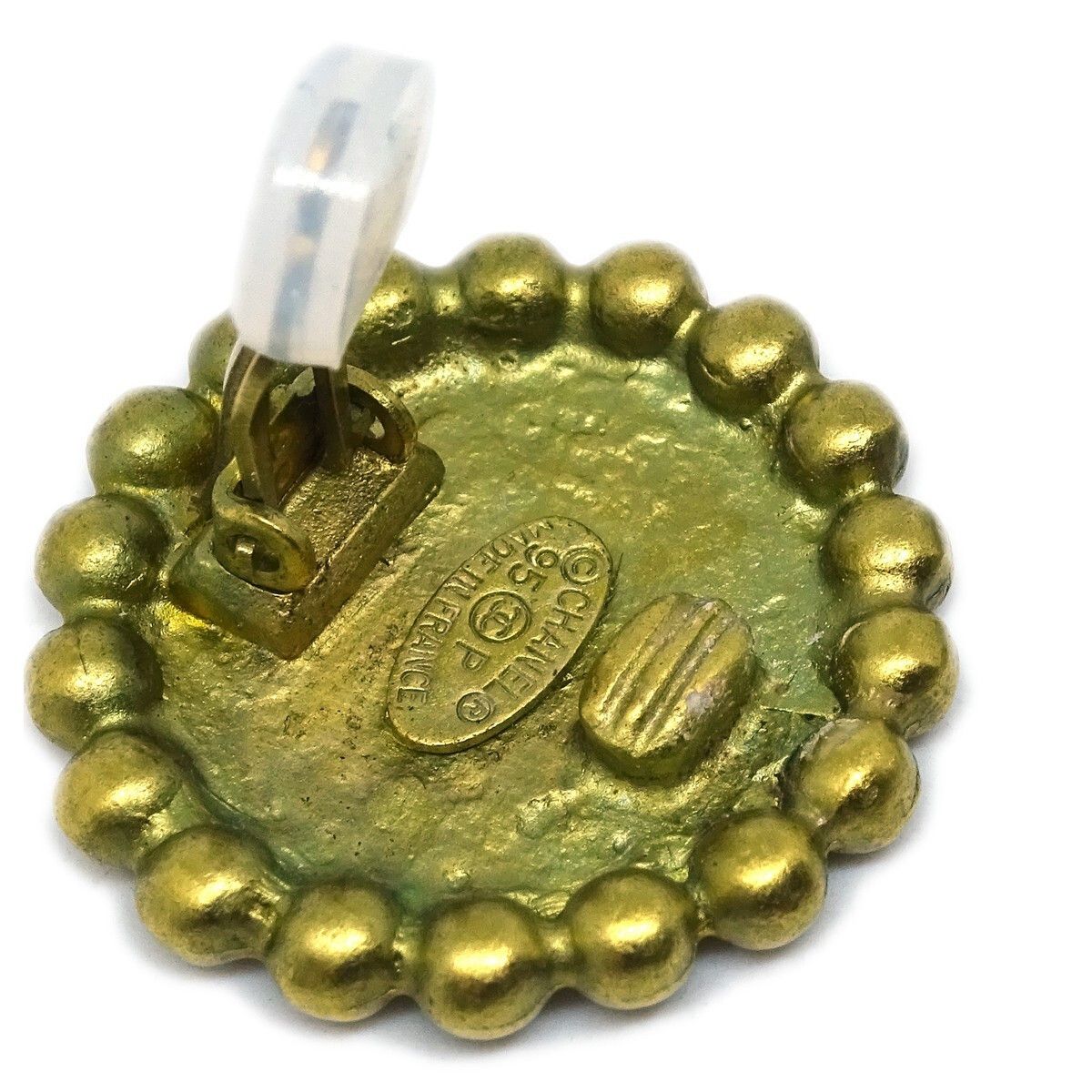 Chanel Chanel CC Button Clip-On Earrings Metal Size ONE SIZE - 4 Thumbnail