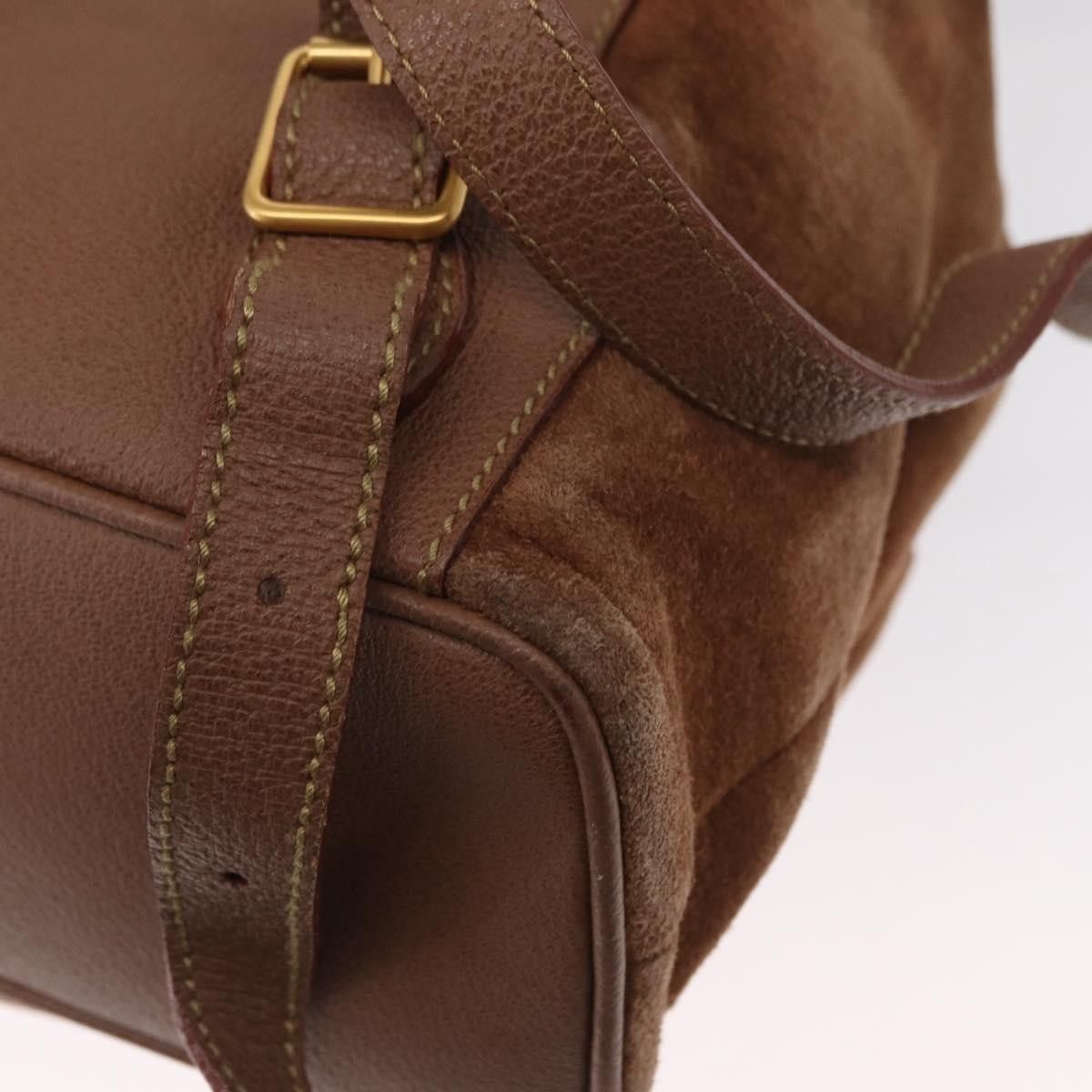 Gucci Gucci Vintage Bamboo Backpack Suede Size ONE SIZE - 10 Thumbnail