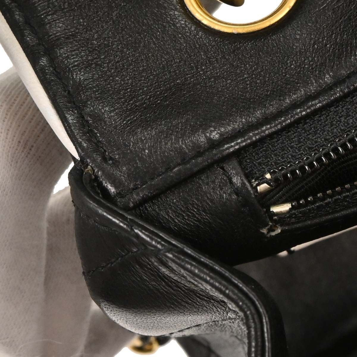 Chanel Chanel Vintage Square CC Flap Bag Quilted Lambskin Size ONE SIZE - 9 Thumbnail