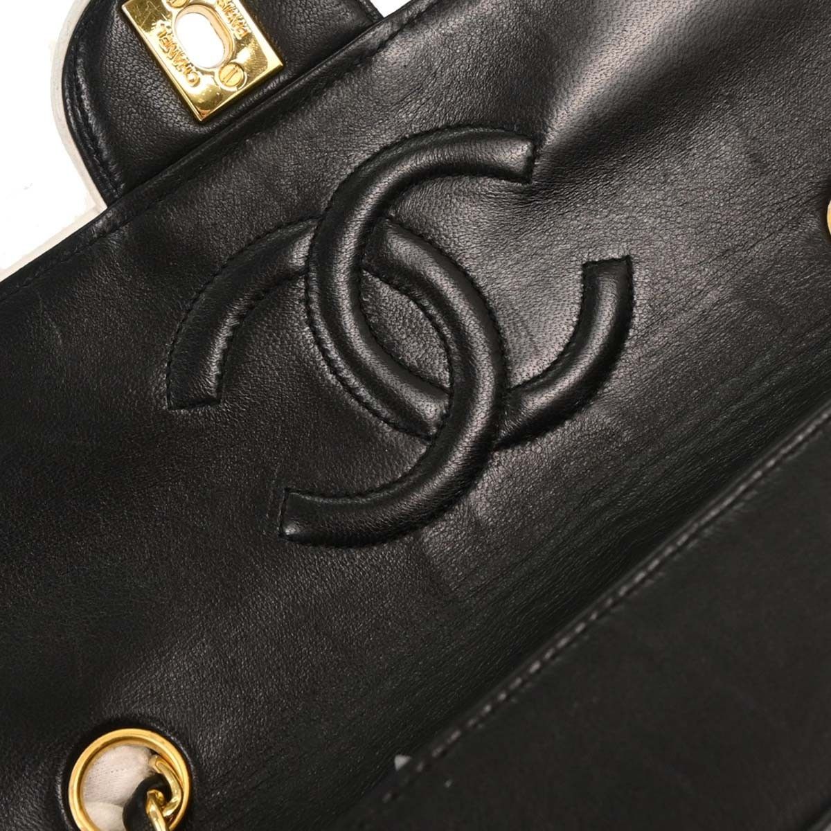 Chanel Chanel Vintage Square CC Flap Bag Quilted Lambskin Size ONE SIZE - 8 Thumbnail
