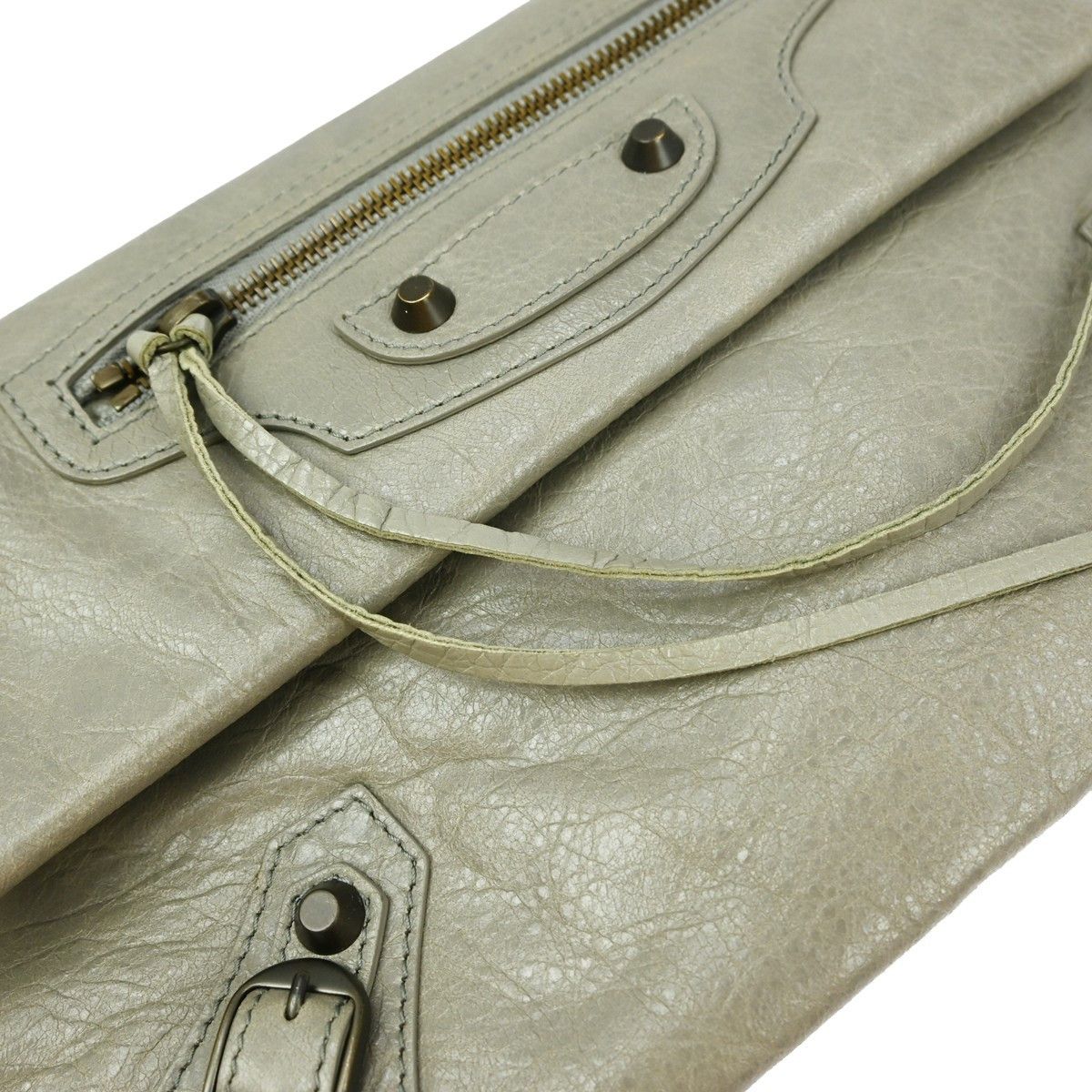Balenciaga Balenciaga Classic Studs Envelope Clutch Leather Size ONE SIZE - 7 Thumbnail