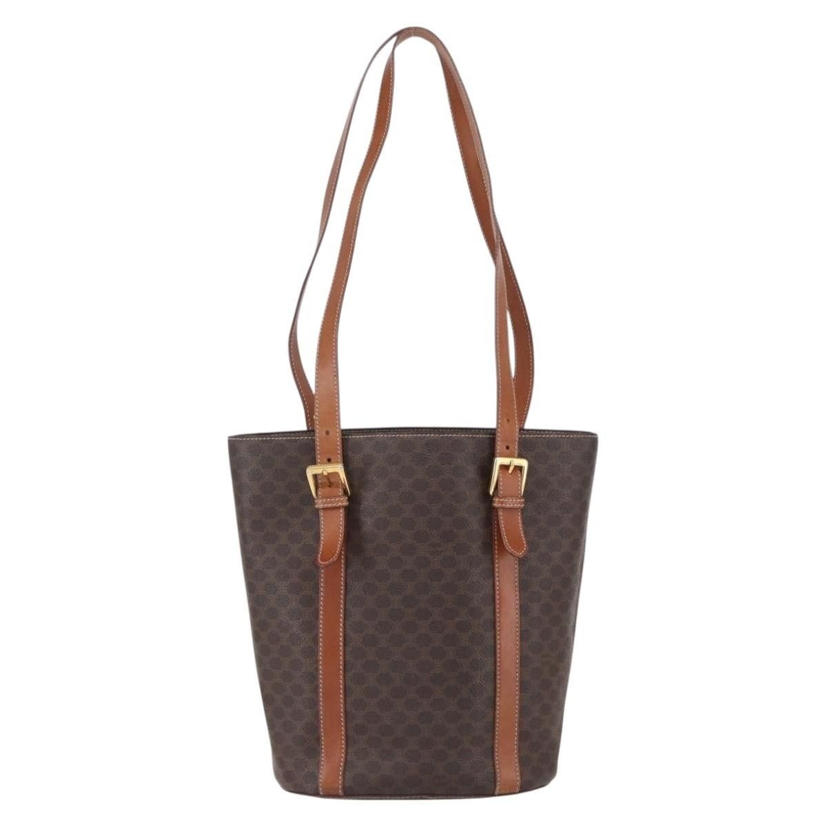 Celine Celine Vintage Macadam Tote bag Canvas and Leather Size ONE SIZE - 2 Thumbnail