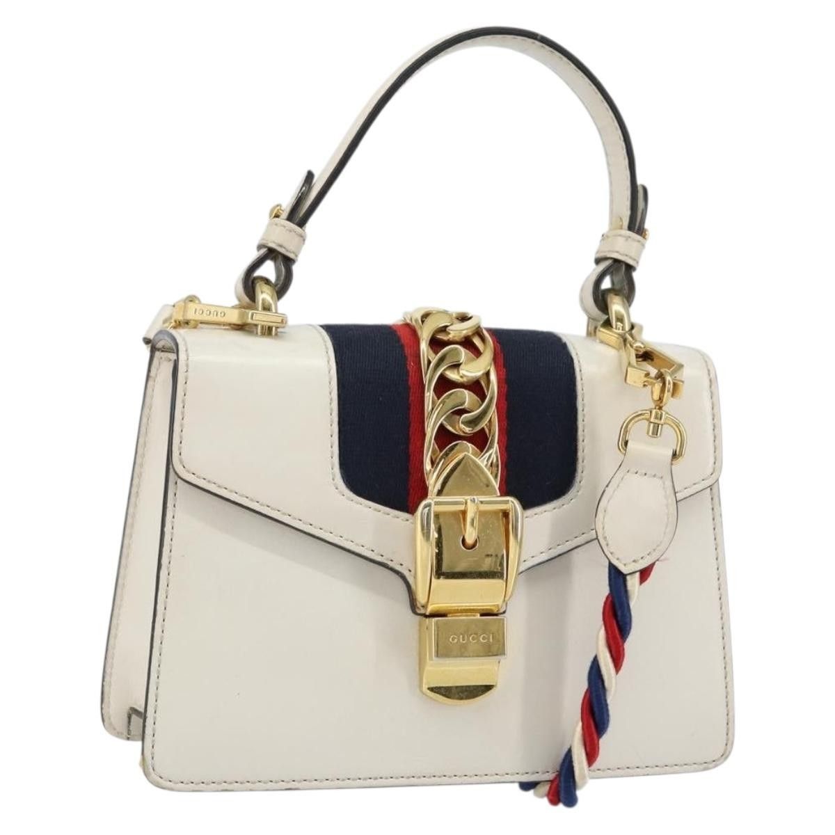 Gucci Gucci Sylvie Top Handle Bag Leather Size ONE SIZE - 15 Thumbnail