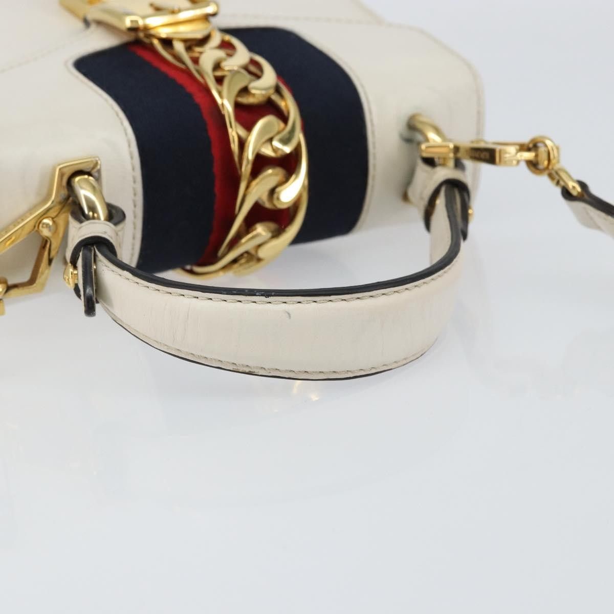 Gucci Gucci Sylvie Top Handle Bag Leather Size ONE SIZE - 17 Thumbnail