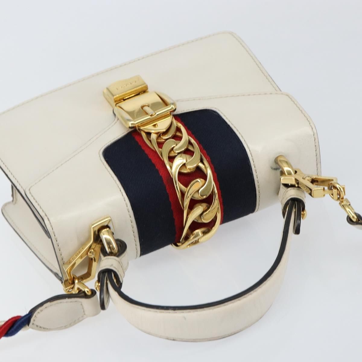 Gucci Gucci Sylvie Top Handle Bag Leather Size ONE SIZE - 16 Thumbnail