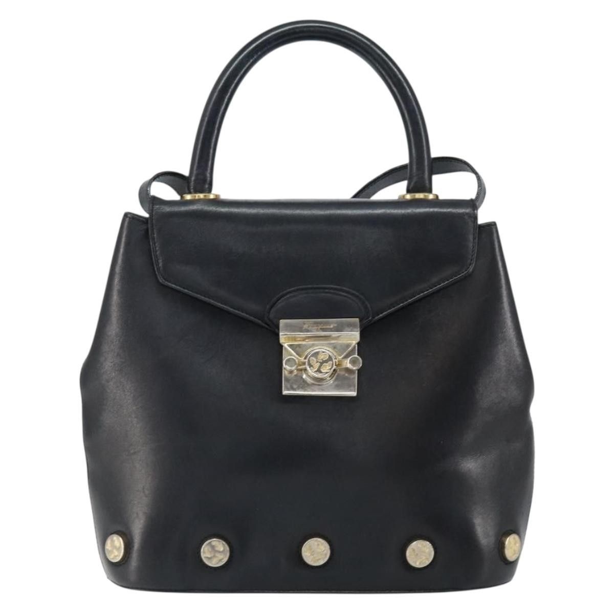 Salvatore Ferragamo Salvatore Ferragamo Vintage Handbag Leather Size ONE SIZE - 18 Thumbnail