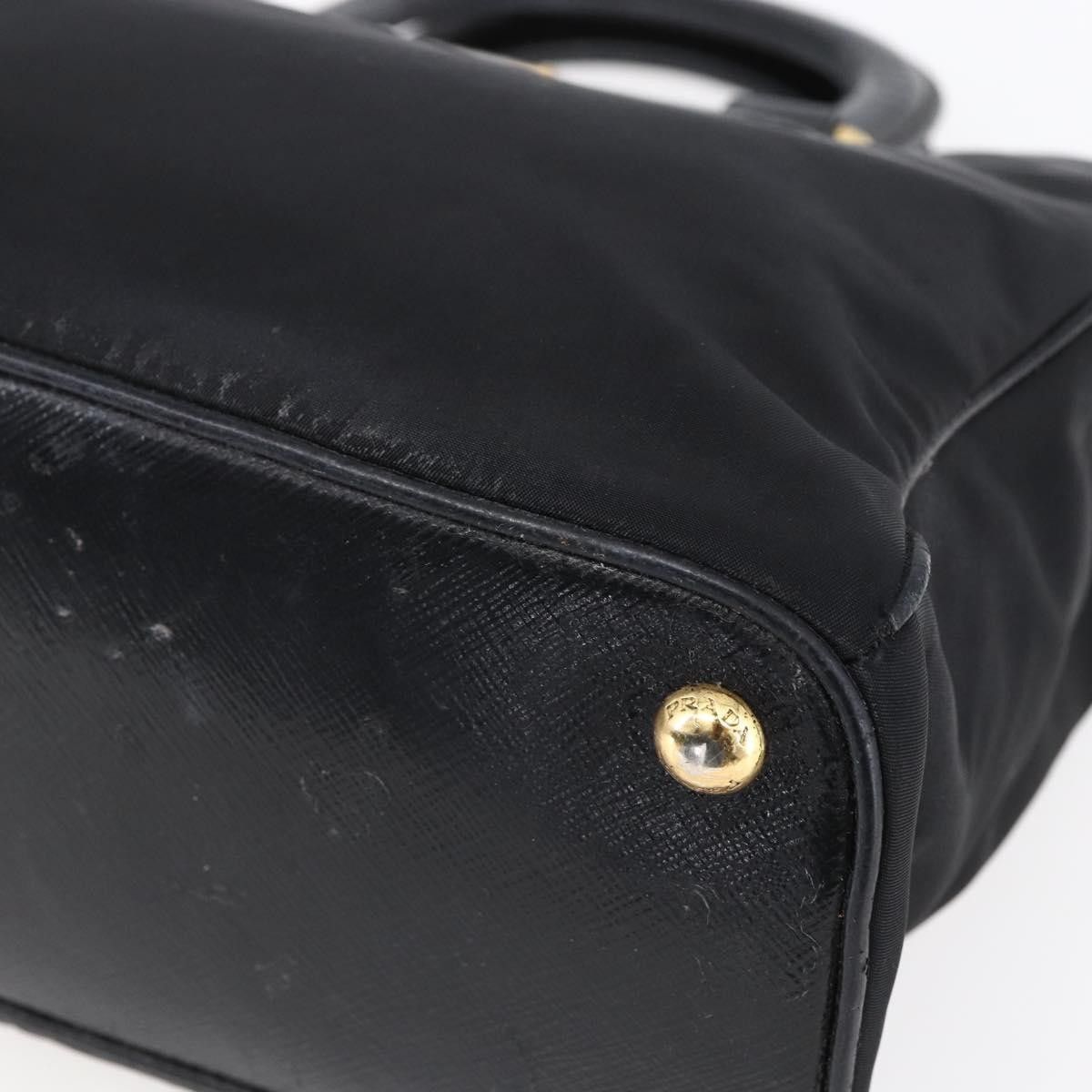 Prada Prada Convertible Top Handle Tote Tessuto with Vernice Saffiano Leather Size ONE SIZE - 9 Thumbnail