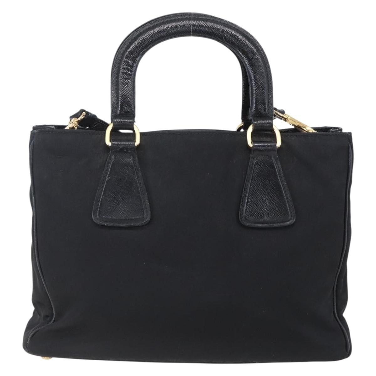 Prada Prada Convertible Top Handle Tote Tessuto with Vernice Saffiano Leather Size ONE SIZE - 2 Thumbnail