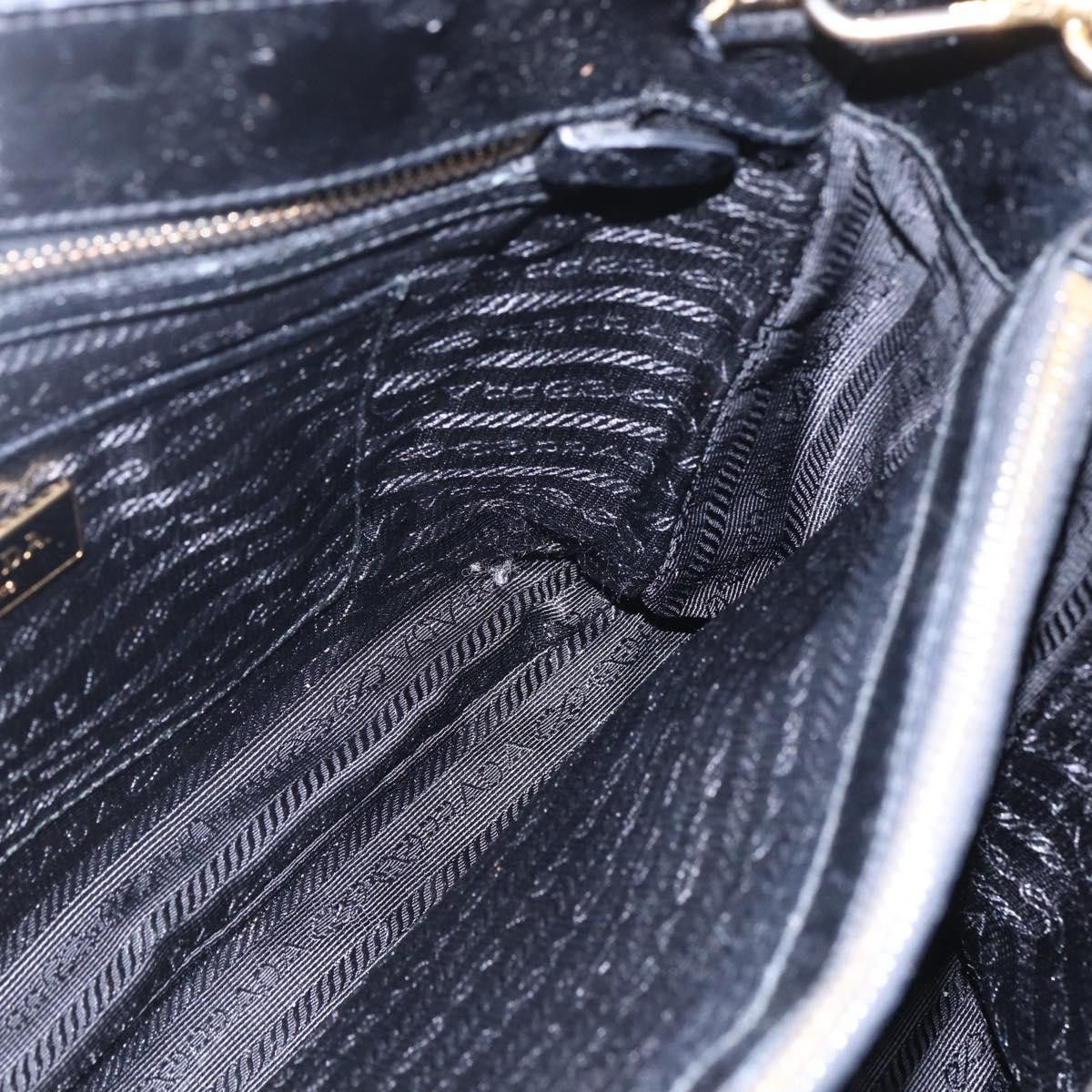 Prada Prada Convertible Top Handle Tote Tessuto with Vernice Saffiano Leather Size ONE SIZE - 21 Thumbnail
