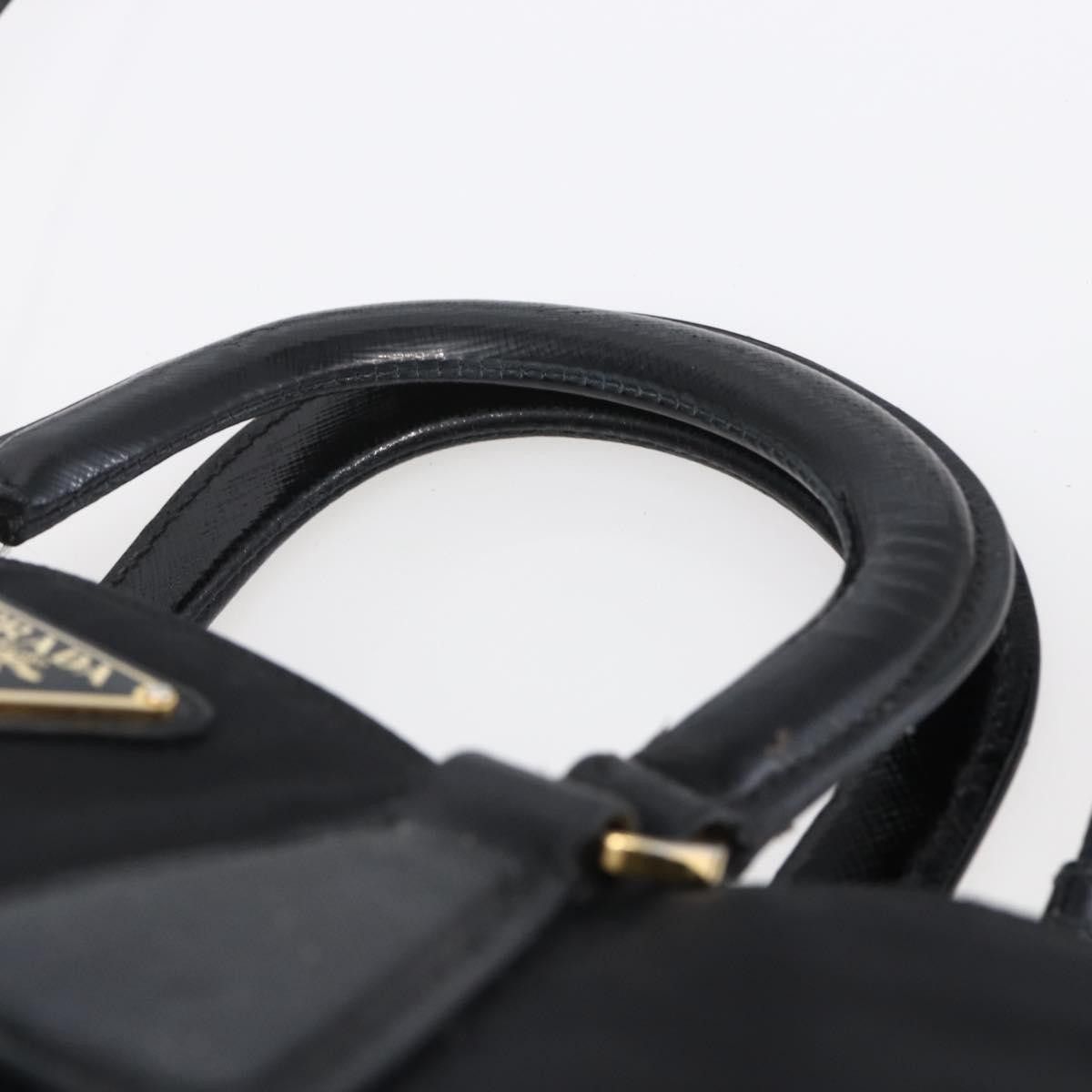 Prada Prada Convertible Top Handle Tote Tessuto with Vernice Saffiano Leather Size ONE SIZE - 19 Thumbnail