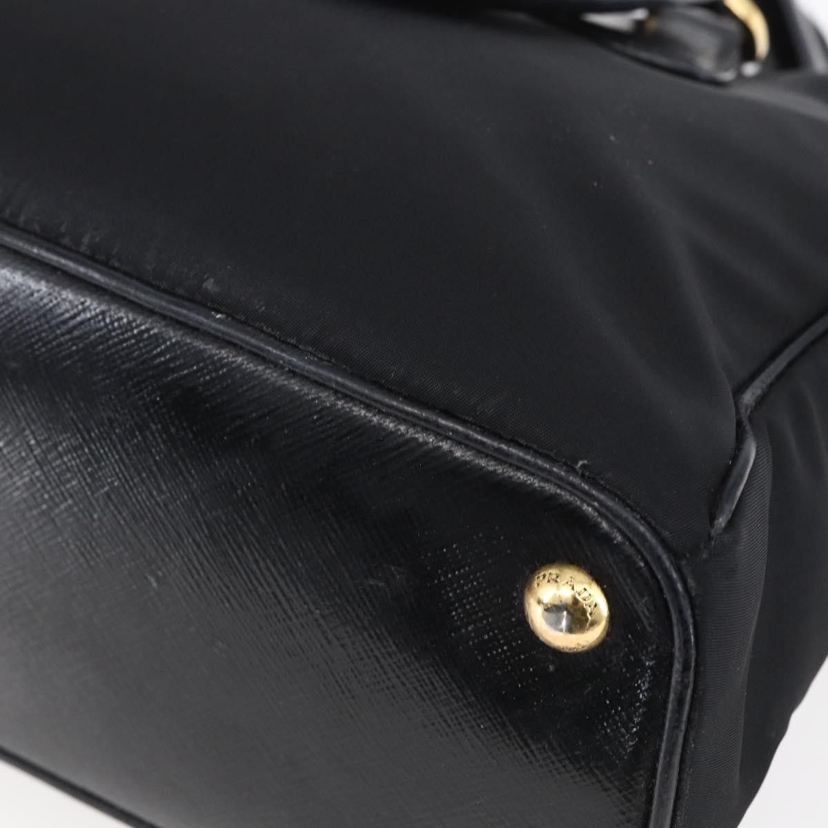 Prada Prada Convertible Top Handle Tote Tessuto with Vernice Saffiano Leather Size ONE SIZE - 12 Thumbnail
