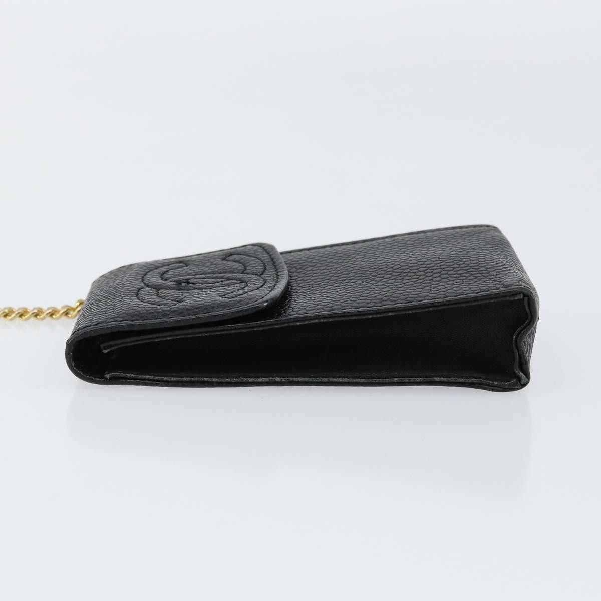 Chanel Chanel Vintage CC Phone Holder Crossbody Bag Caviar Size ONE SIZE - 4 Thumbnail