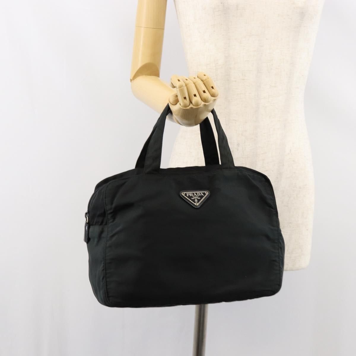 Prada Prada Vintage Zip Handbag Tessuto Size ONE SIZE - 14 Thumbnail