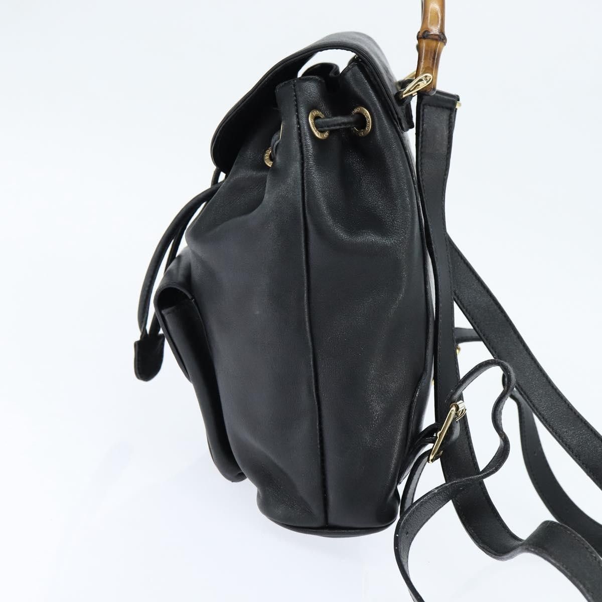 Gucci Gucci Vintage Bamboo Backpack Leather Size ONE SIZE - 3 Thumbnail