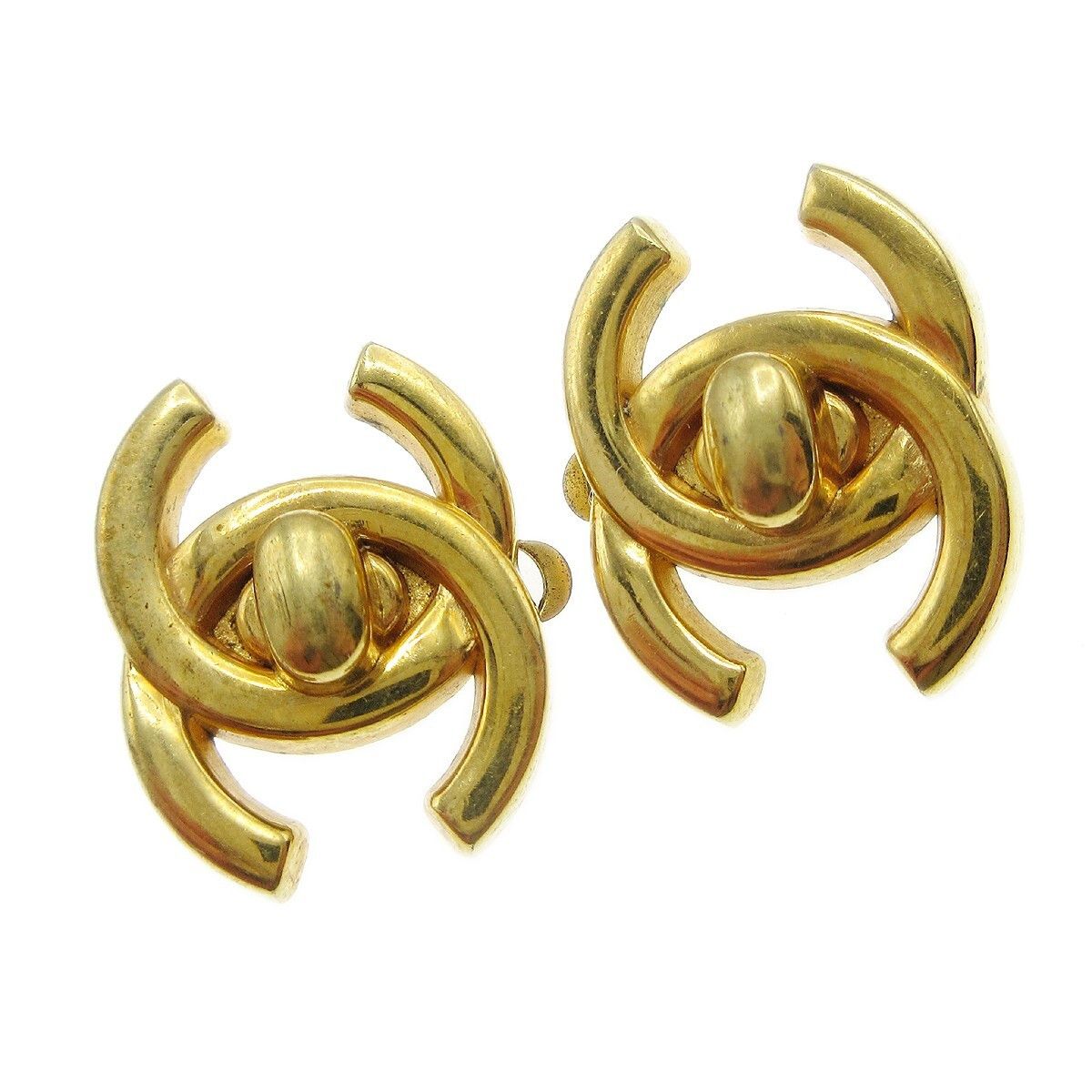 Chanel Chanel CC Turnlock Clip-On Earrings Metal Size ONE SIZE - 2 Thumbnail