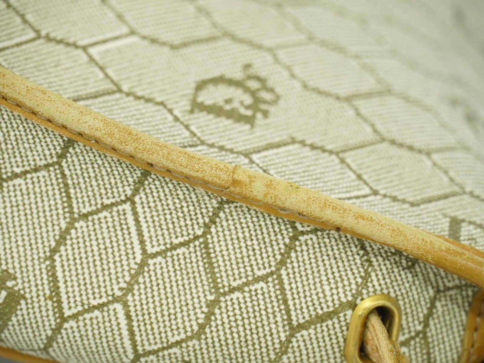 Dior Christian Dior Vintage Honeycomb Shoulder Bag Canvas Size ONE SIZE - 12 Thumbnail
