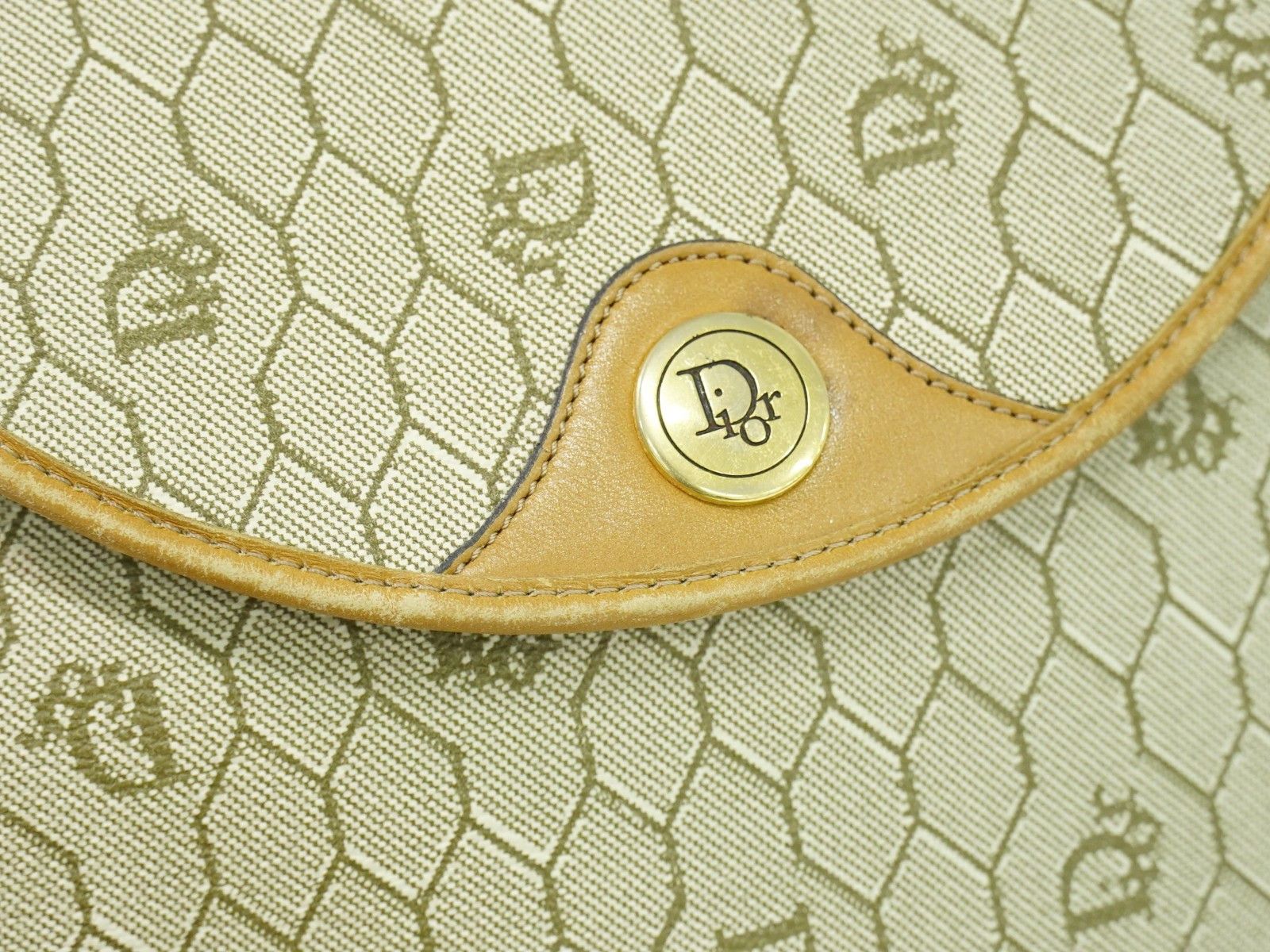 Dior Christian Dior Vintage Honeycomb Shoulder Bag Canvas Size ONE SIZE - 10 Thumbnail