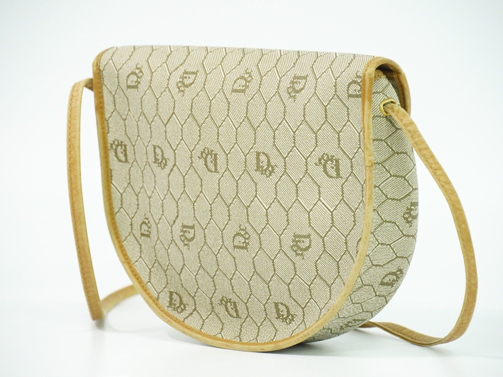 Dior Christian Dior Vintage Honeycomb Shoulder Bag Canvas Size ONE SIZE - 2 Thumbnail